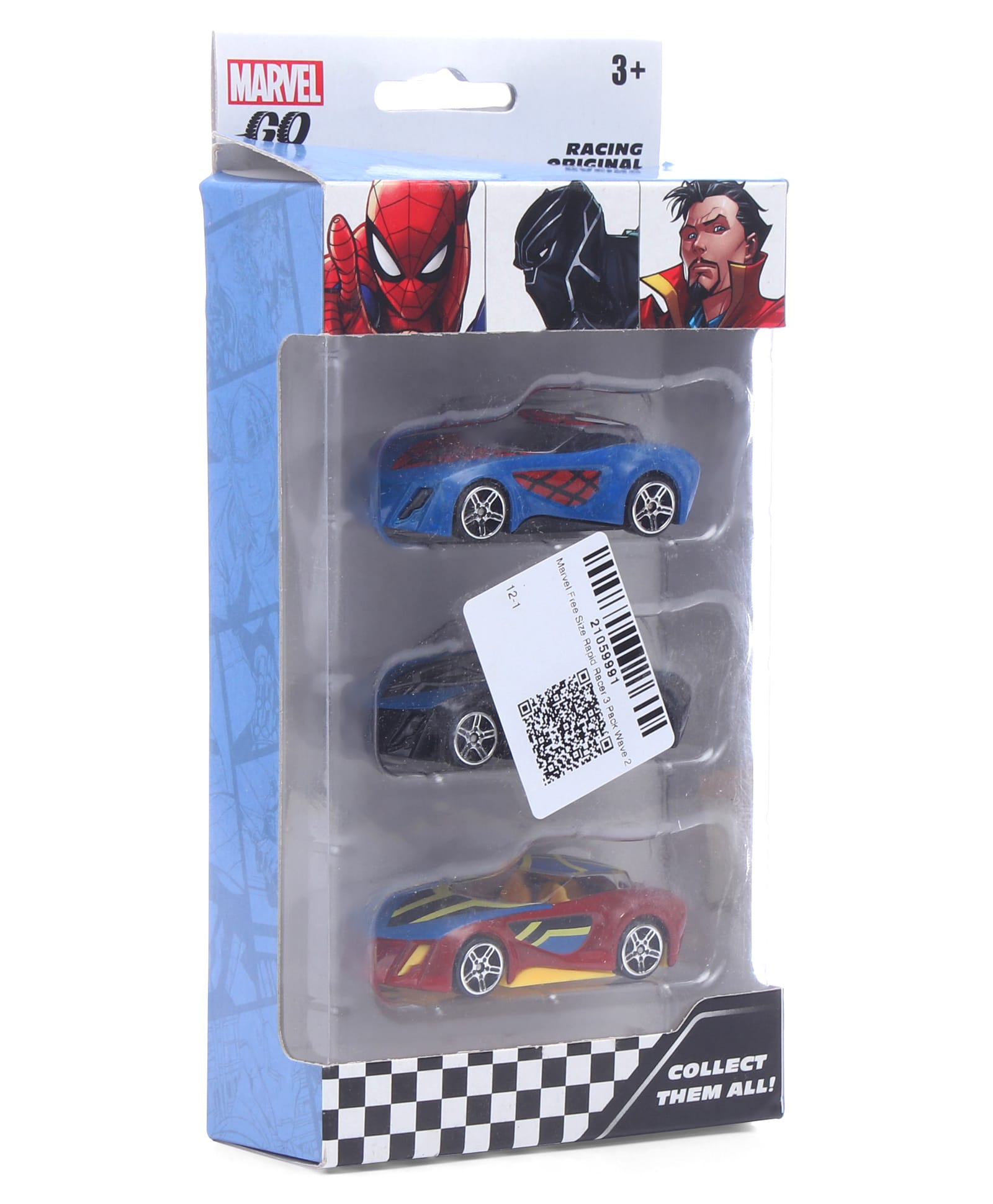Marvel Free Size Rapid Racer Toy Cars Pack of 3 - Multicolor-picture-49