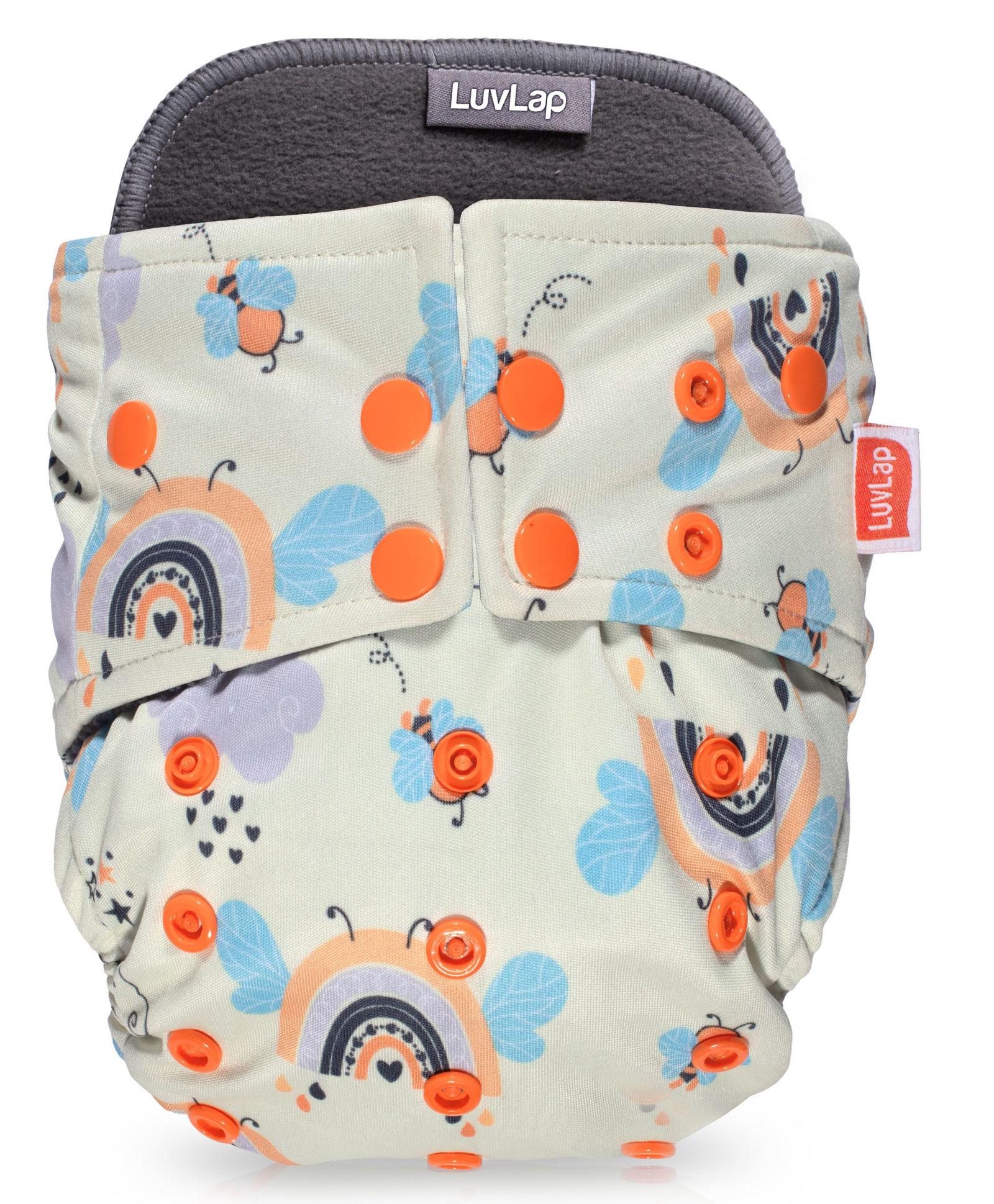 LuvLap Reusable Baby Cloth Diaper With Absorbent Insert - Multicolor-picture-15