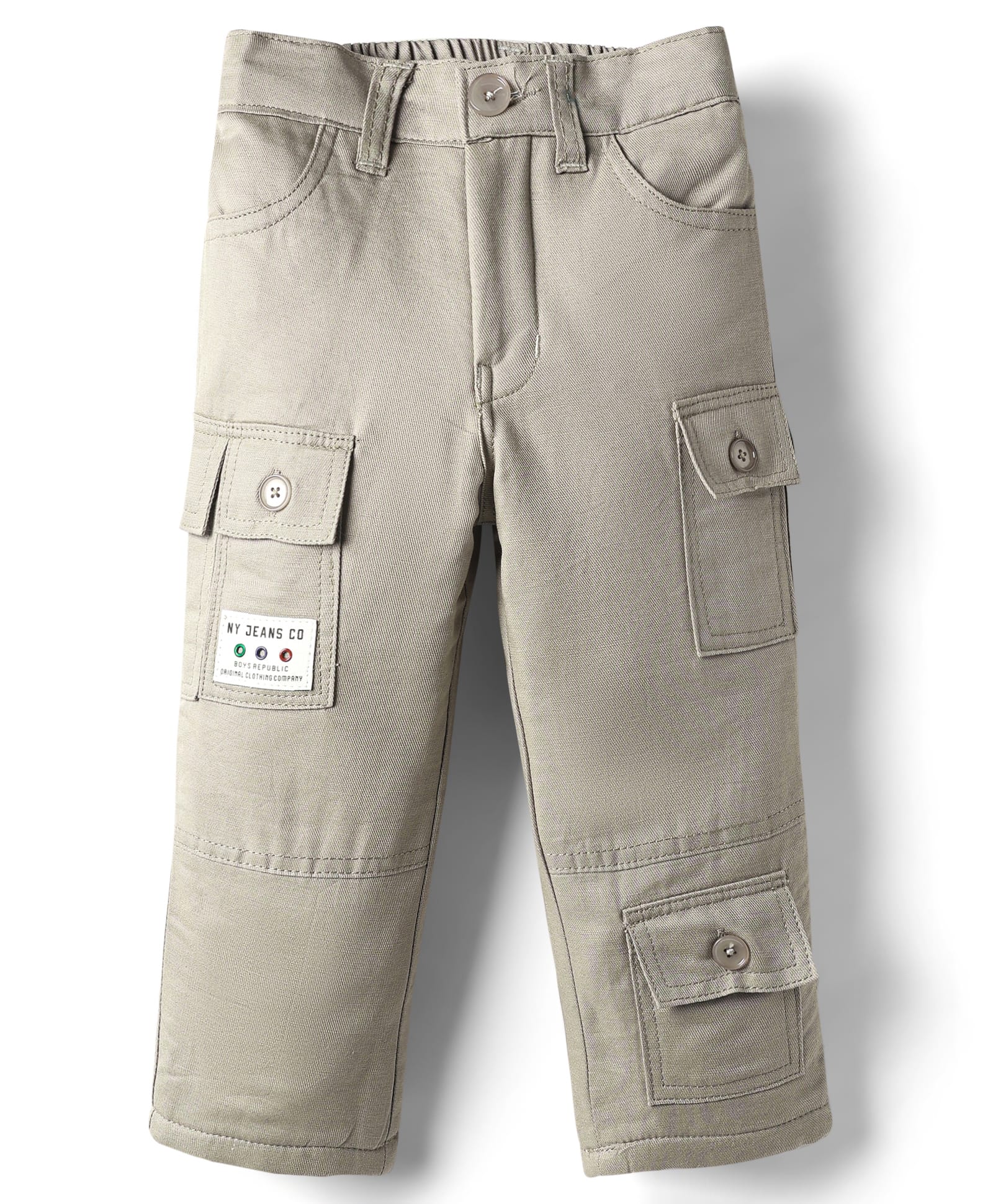 Noddy Typography Patch Detailed Pant - Fawn-picture-36