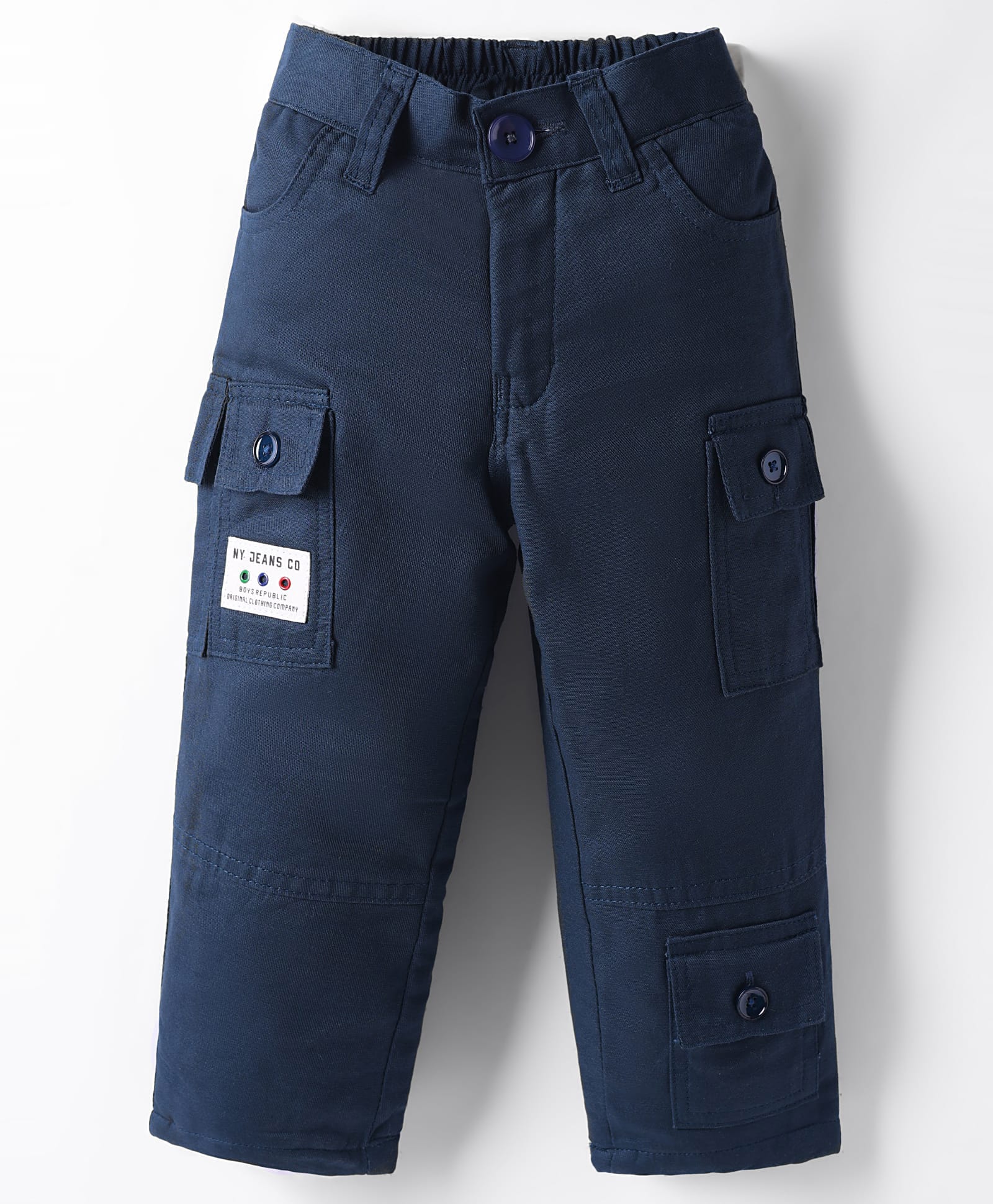 Noddy Typography Patch Detailed Pant - Navy Blue-picture-24