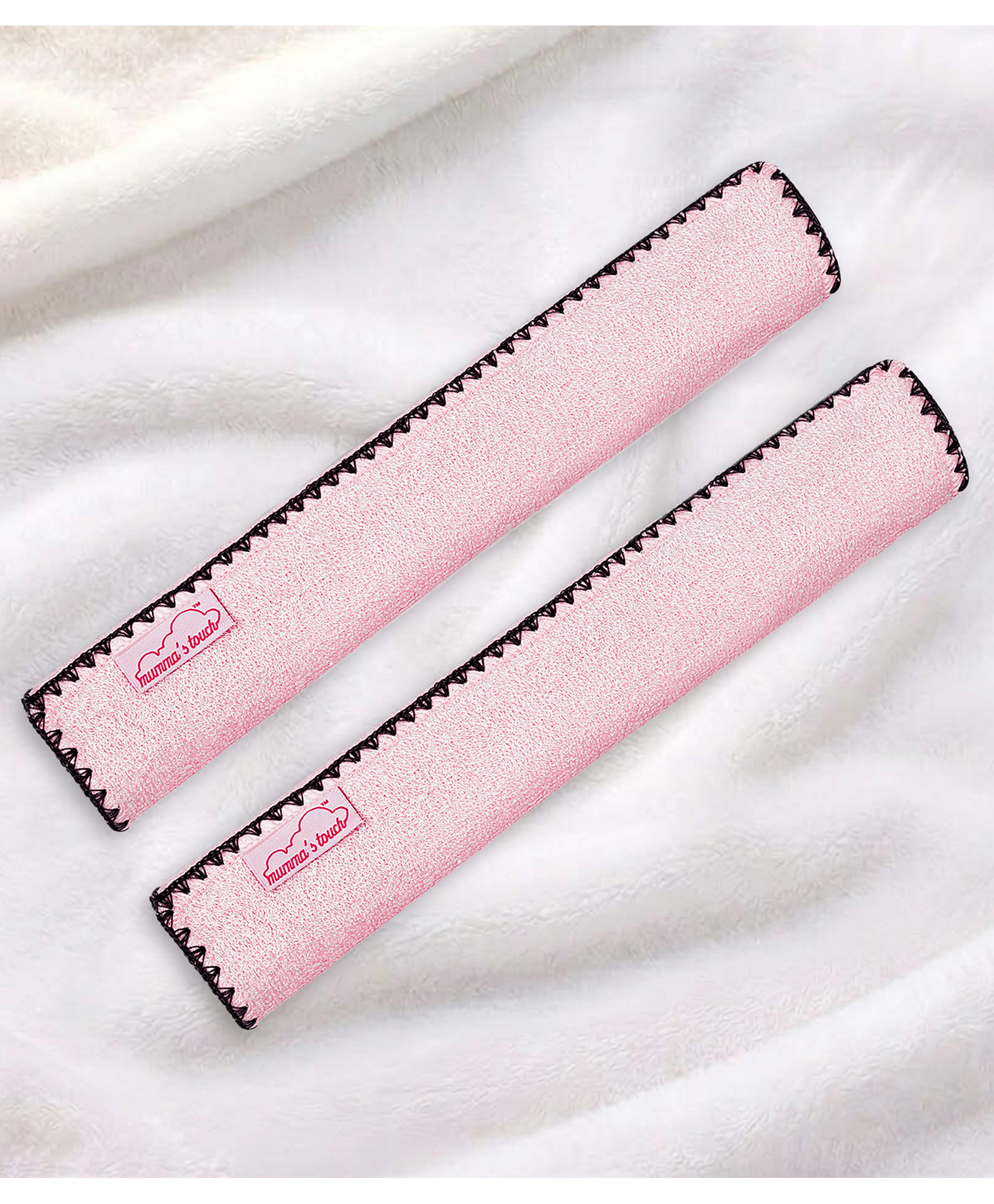 Mumma's Touch Organic Bamboo Woven Pack Of 2 Solid Sponging Towels - Pink-image-32