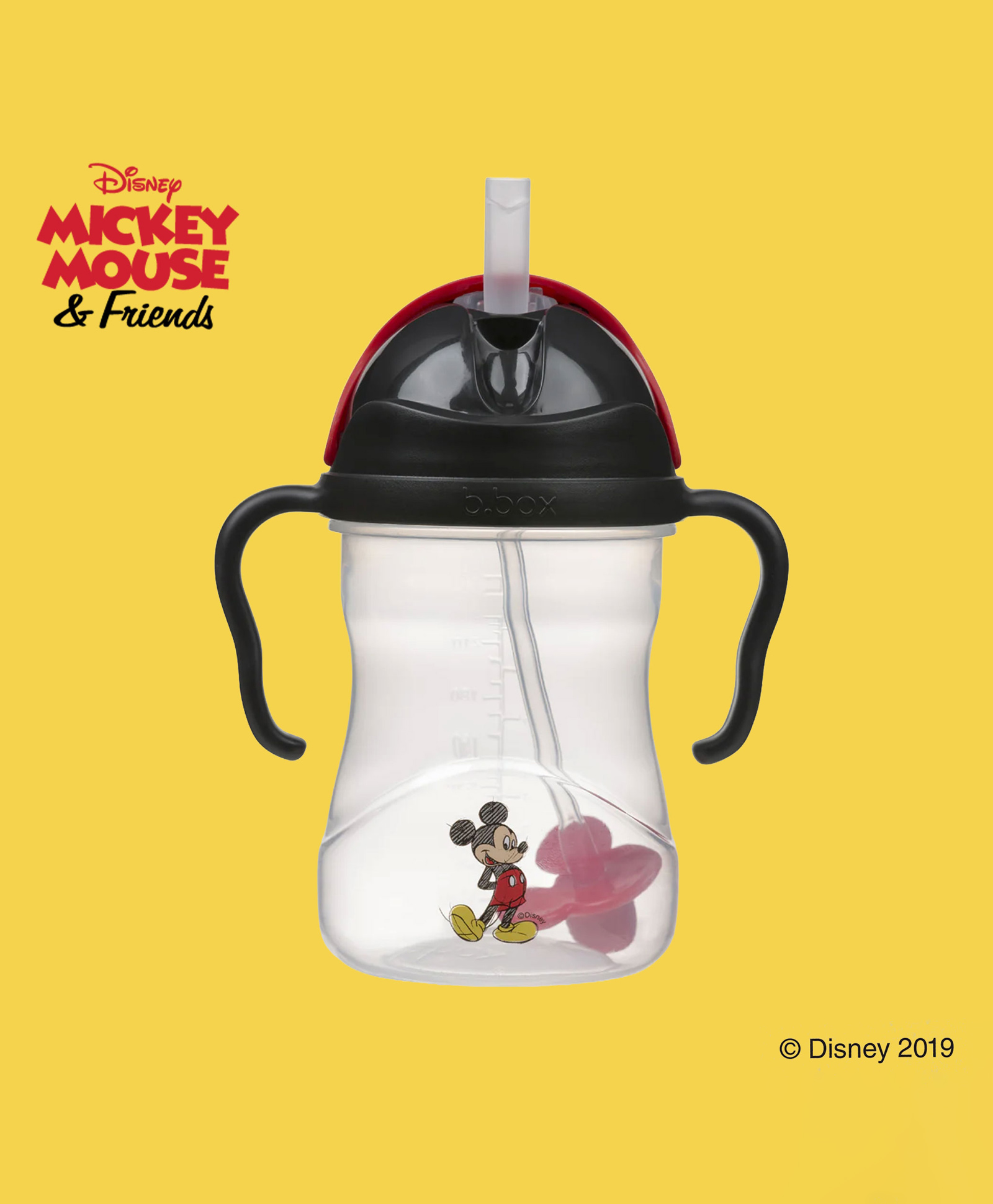 b.box Disney Sippy Cup - Mickey Mouse Sipper for babies, 240ml, Leak-Proof with Weighted Straw, BPA-Free - Multicolor (6m+)-picture-45