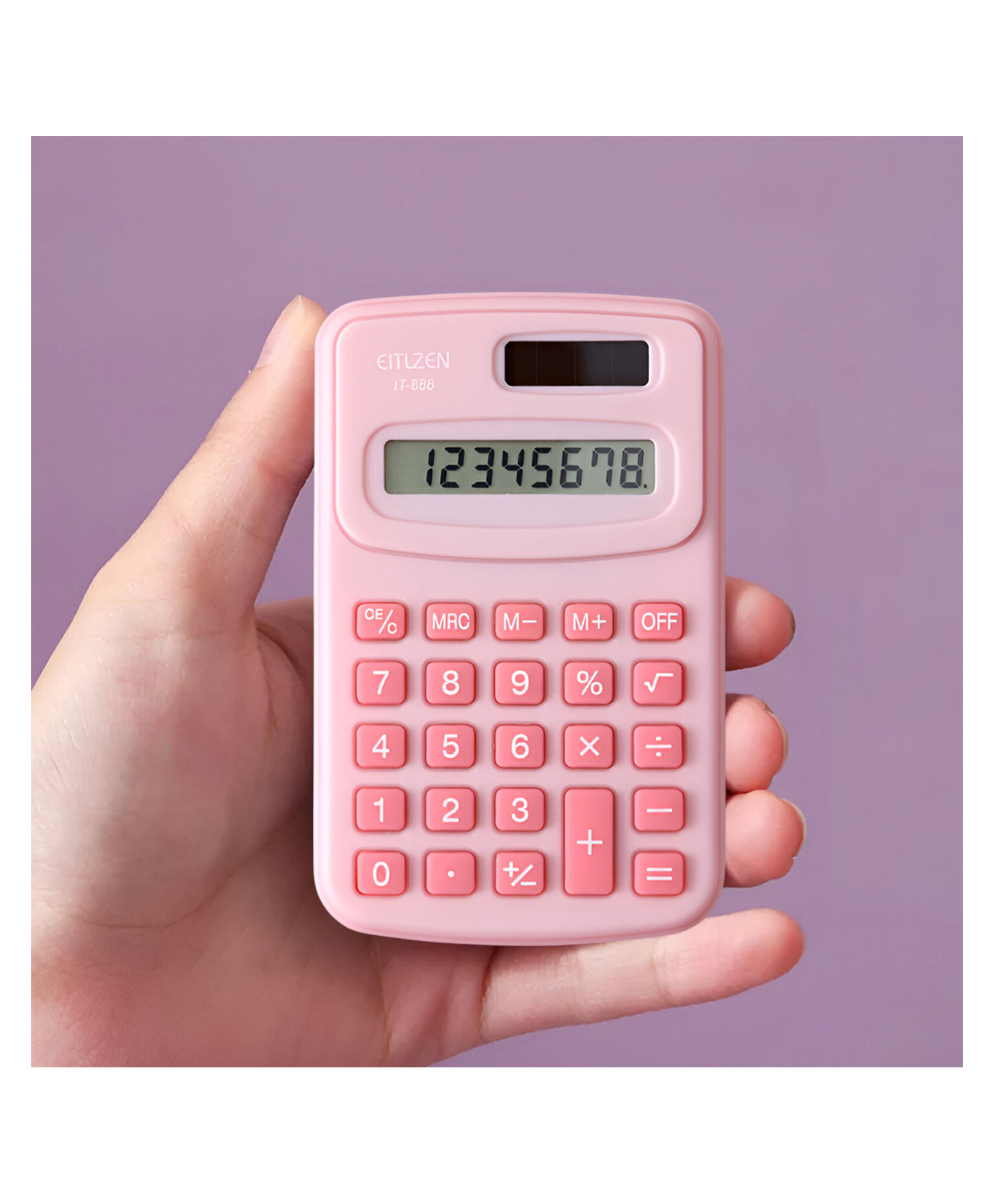 SYGA Calculator Mini 8-Digit Electronic - Pink-image-46