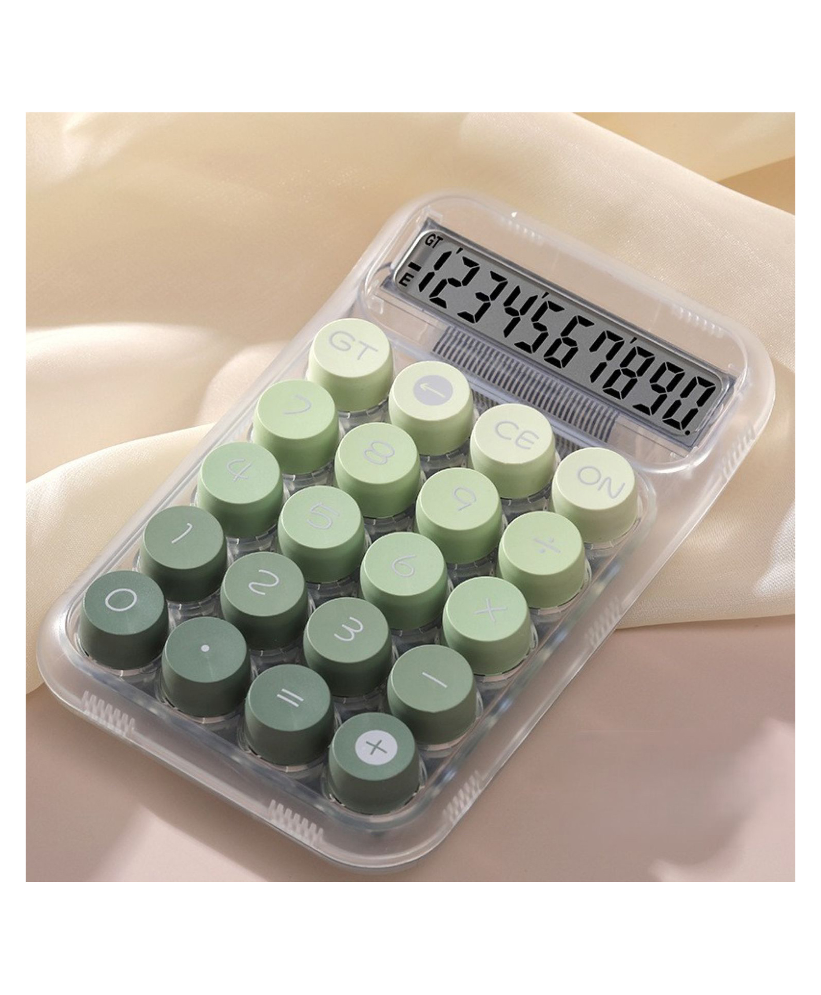 SYGA 10-Digit Transparent sugar cube calculator - Green-image-13