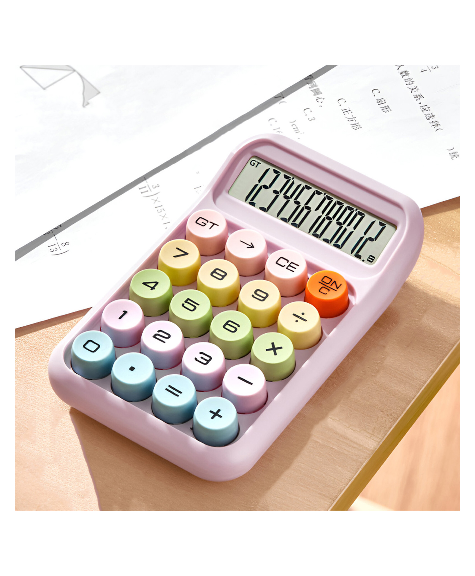 SYGA 12-Digit Extra Large Display Dopamine Calculator - Light Purple-image-45