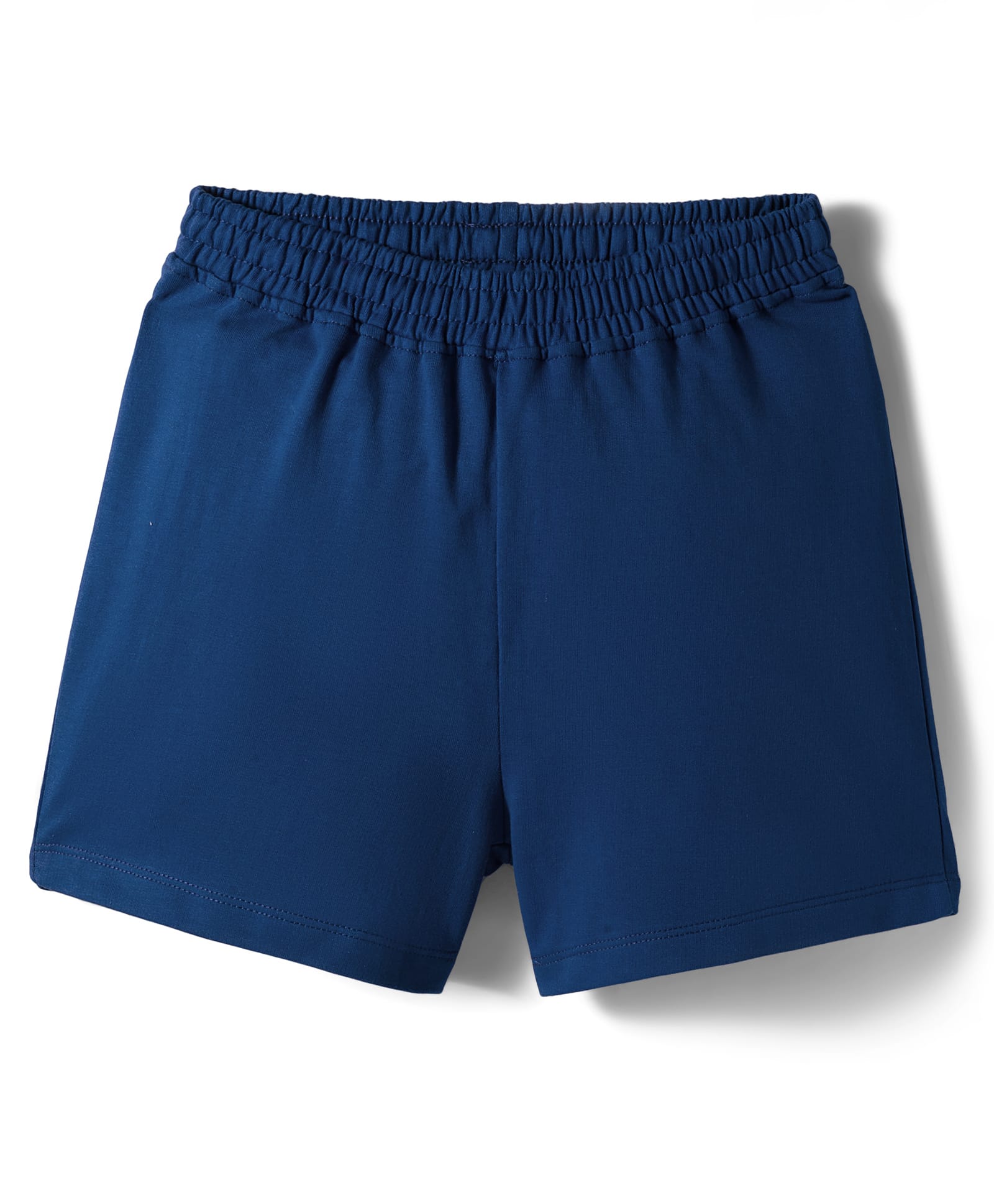 Kookie Kids Looper Knit Above Knee Length Comfort Fit Shorts - Navy Blue-image-1