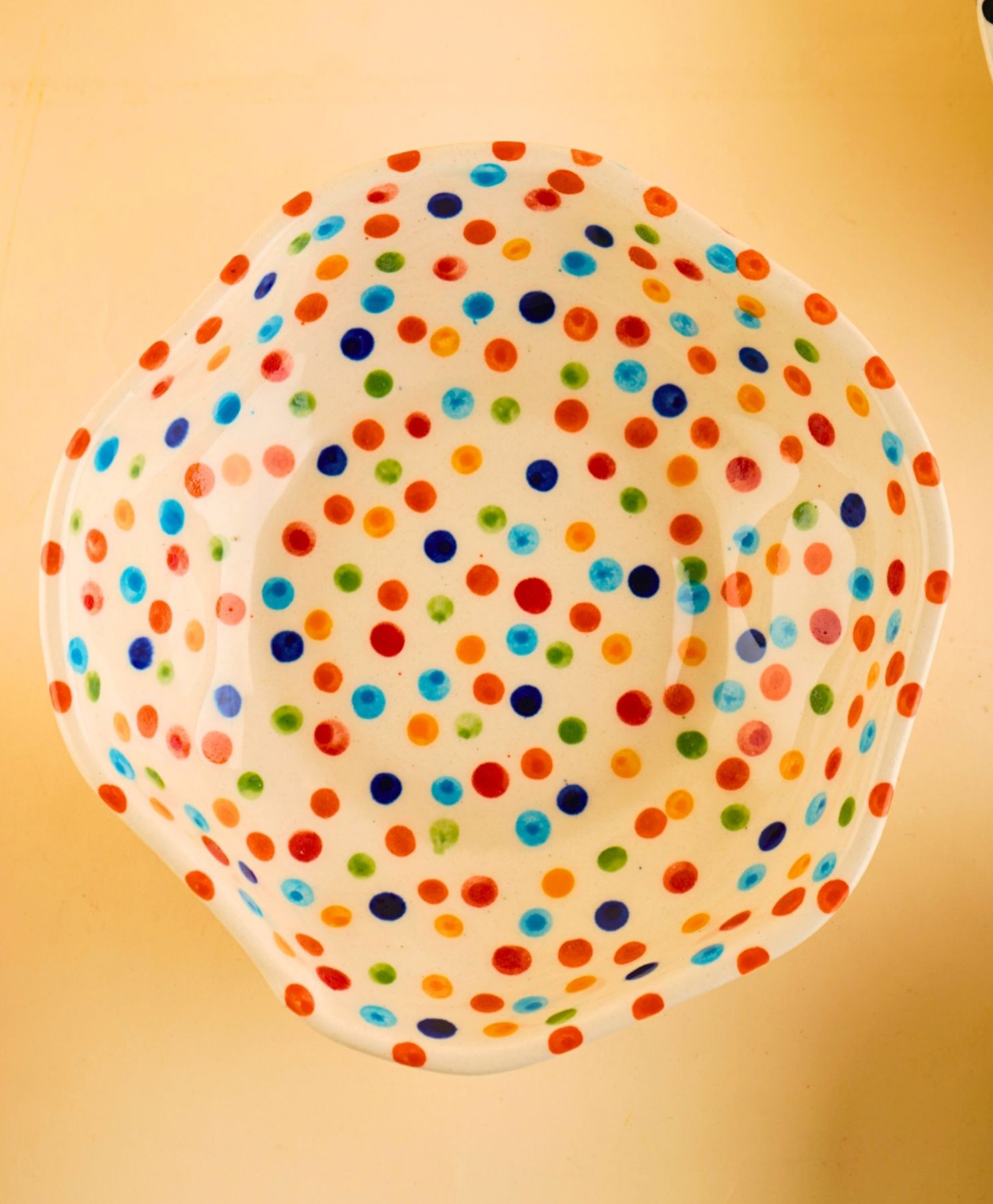 WEAVING HOMES Colourful Polka Bowl with Beautiful Multi Color Dinnerware Piece-image-30