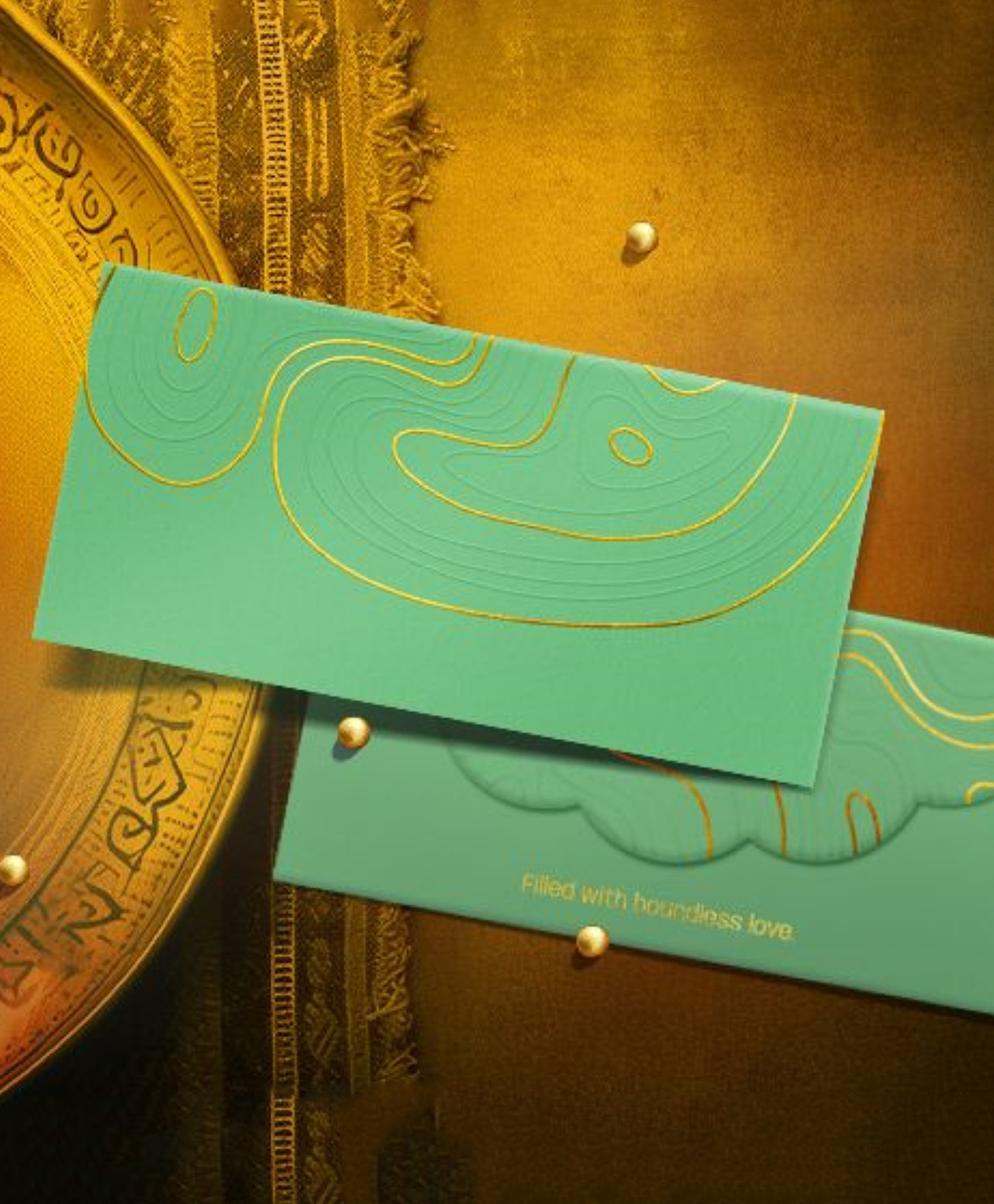 QIPS | NUKKAD Premium Shagun Envelopes Abstract Print with Foil Detailing Pack of 10 pcs-picture-10