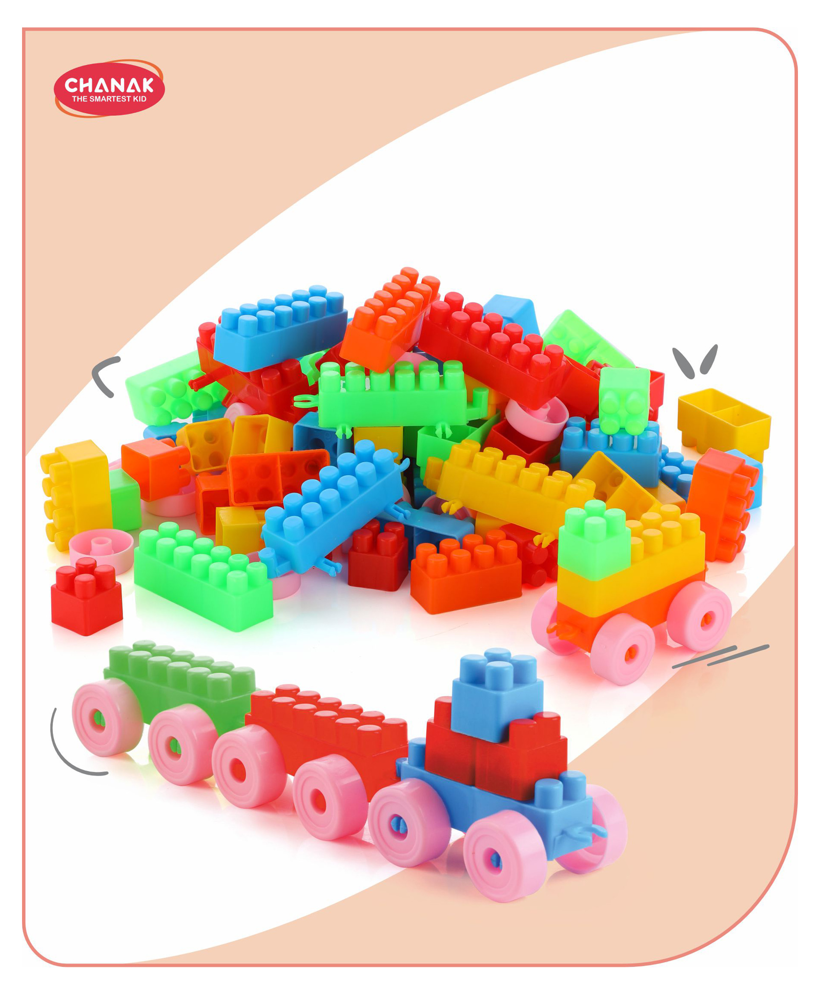 Aditi Toys 100-Piece Building Blocks Set with Wheels - Creative Construction Blocks for Kids in Multicolor-image-21