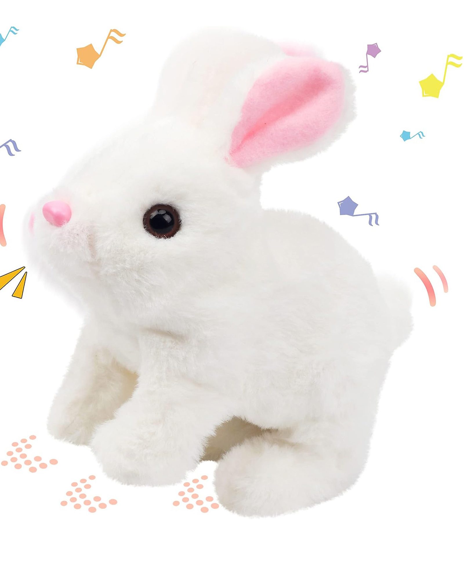 Kidology Electronic Bunny Toy (White) - Height 17 cm-image-18