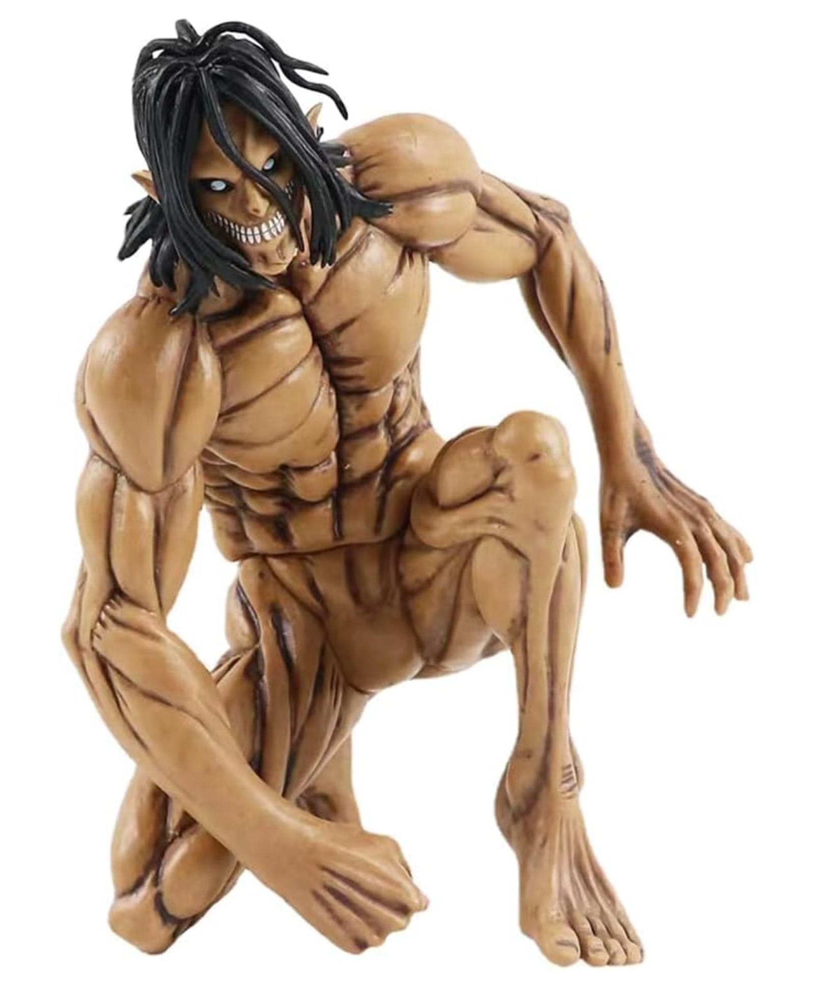 Awestuffs Attack on Titan Figures, Eren Yeager Transformed into a Giant Model Collectible Statue Figure (15 cm)-image-37