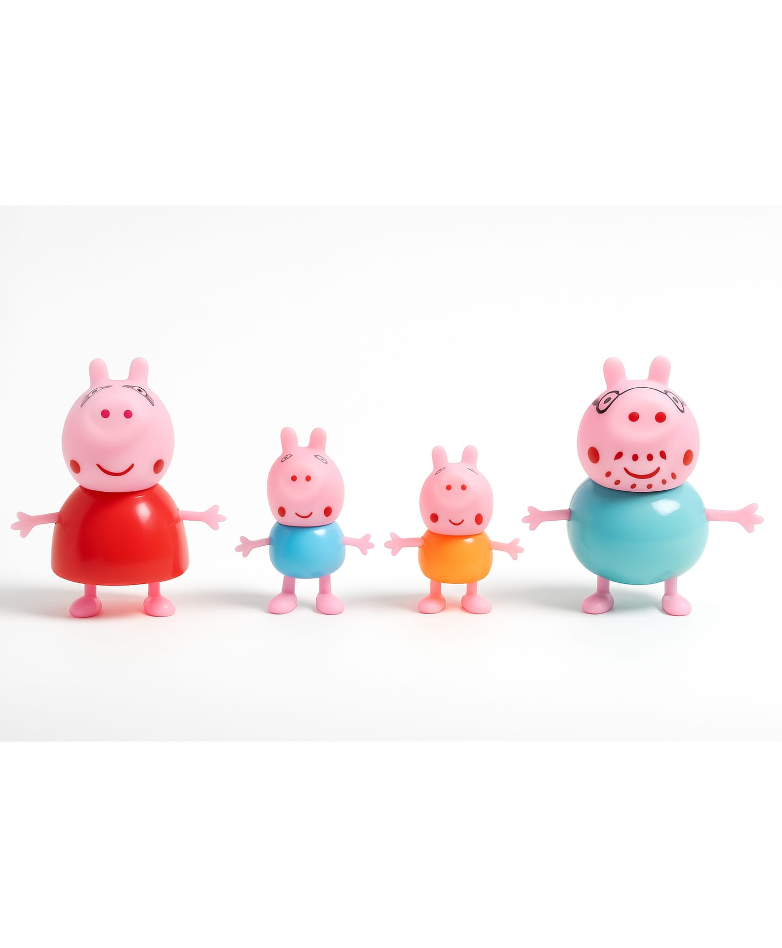 Awestuffs Peppa Pig Family Set of 1, Peppa Pig, George, Daddy Pig, Mommy Pig Pretend Play Set, Best Gift for Kids-picture-41