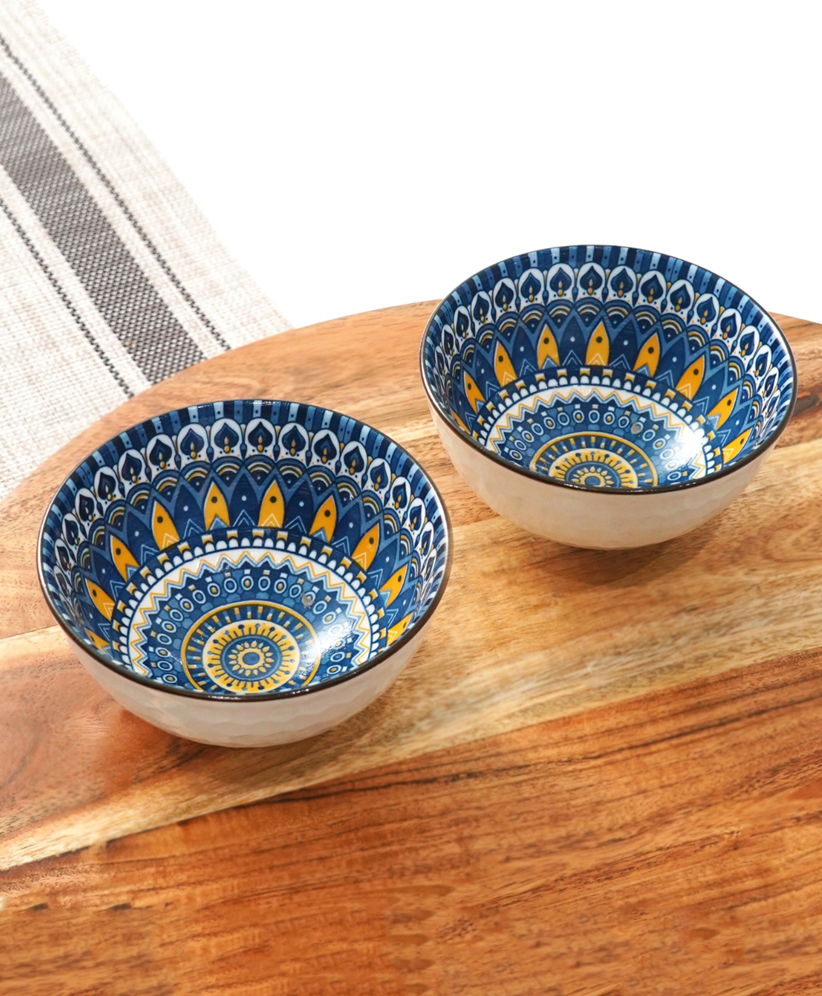 Femora Elegant Mandala Porcelain Bowl Set - Microwave & Dishwasher Safe, Lead-Free | Versatile Dinner & Serving Bowls for Gifting & Daily Delight-image-28