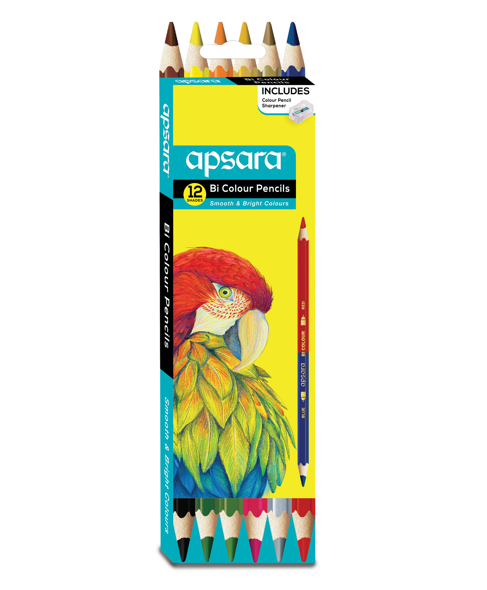 Apsara Hex BI Colour Pencils Pack of 6 - Multicolor-image-8