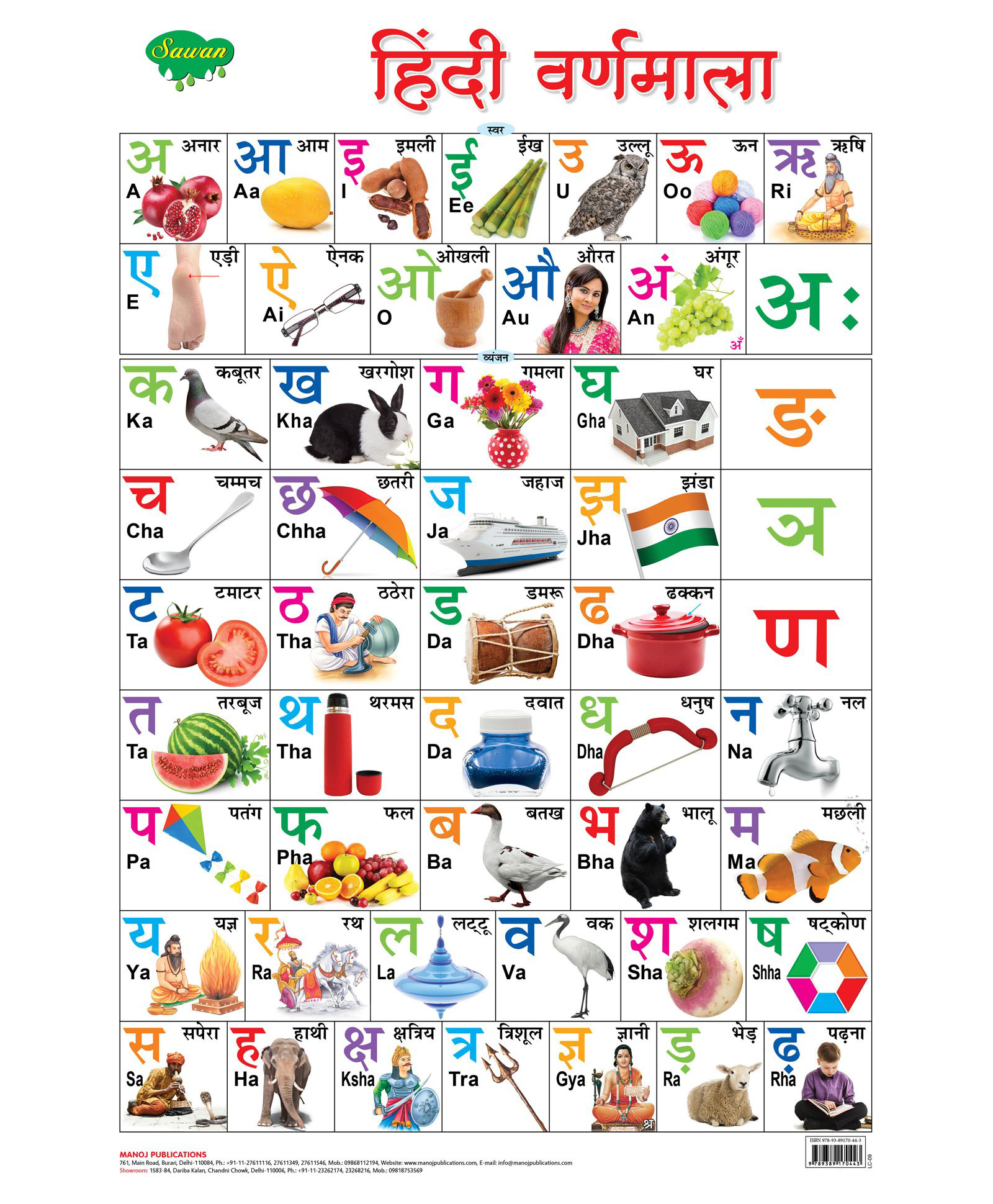 sawan Hindi Varnamala Wall Chart - Hindi-picture-16