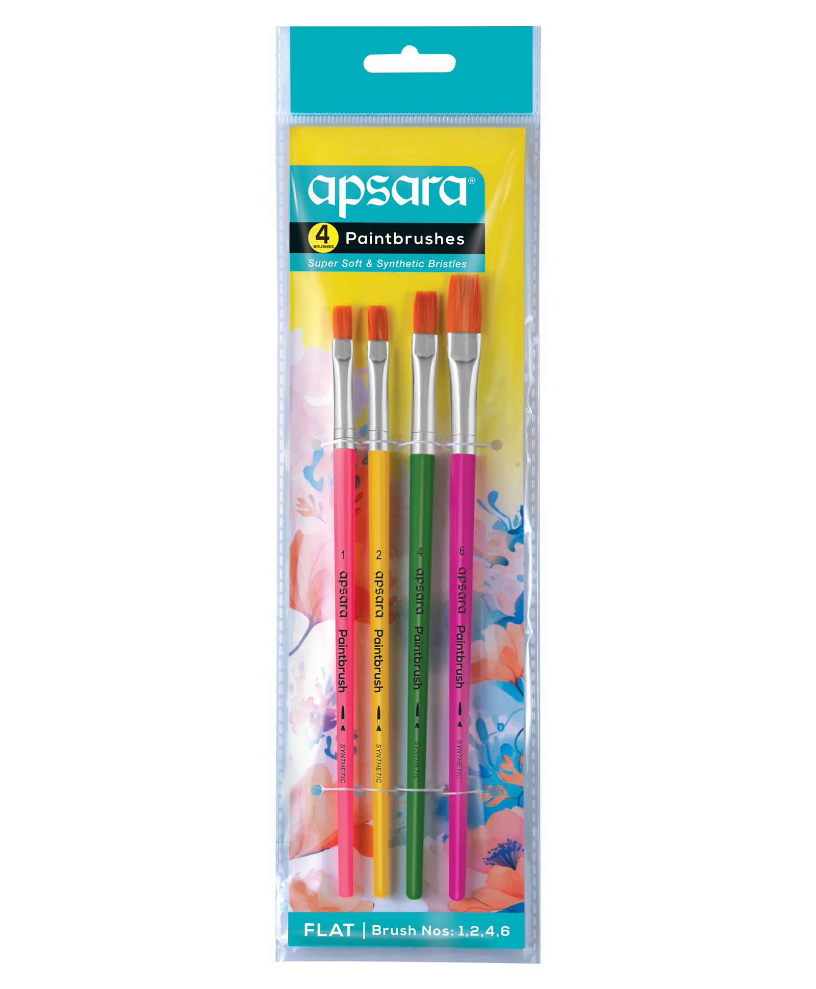 Apsara Artist Paint Brushes Pack of 4 - Multicolor-image-17