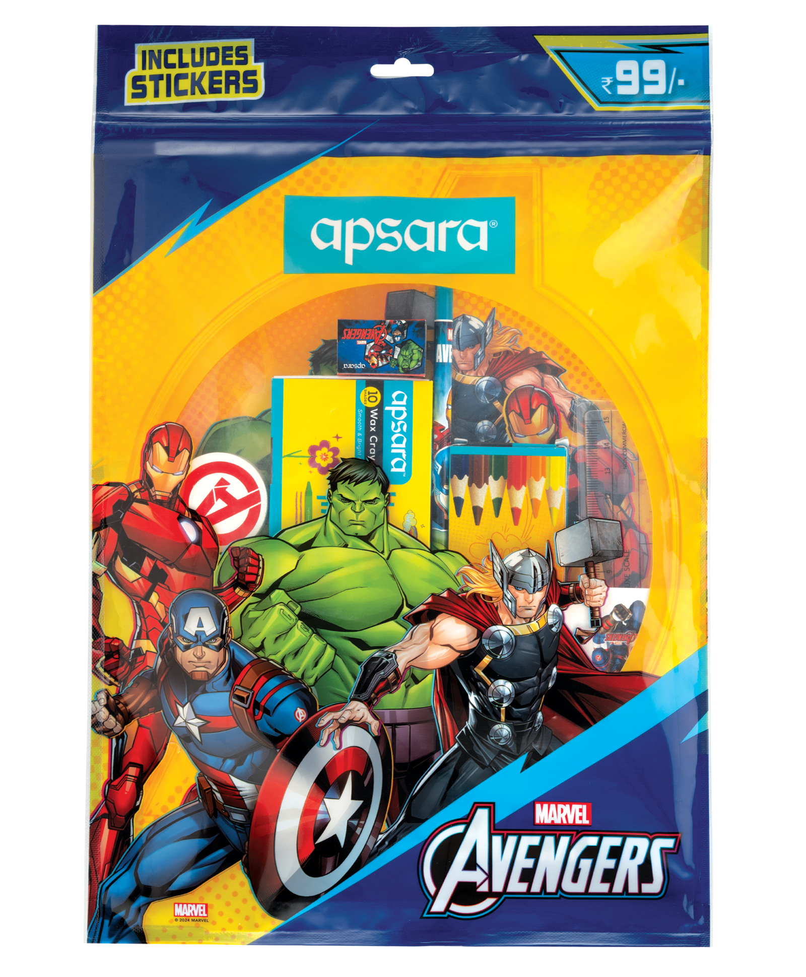 Apsara Marvel Avengers Coloring Kit - Pack of 8-picture-24
