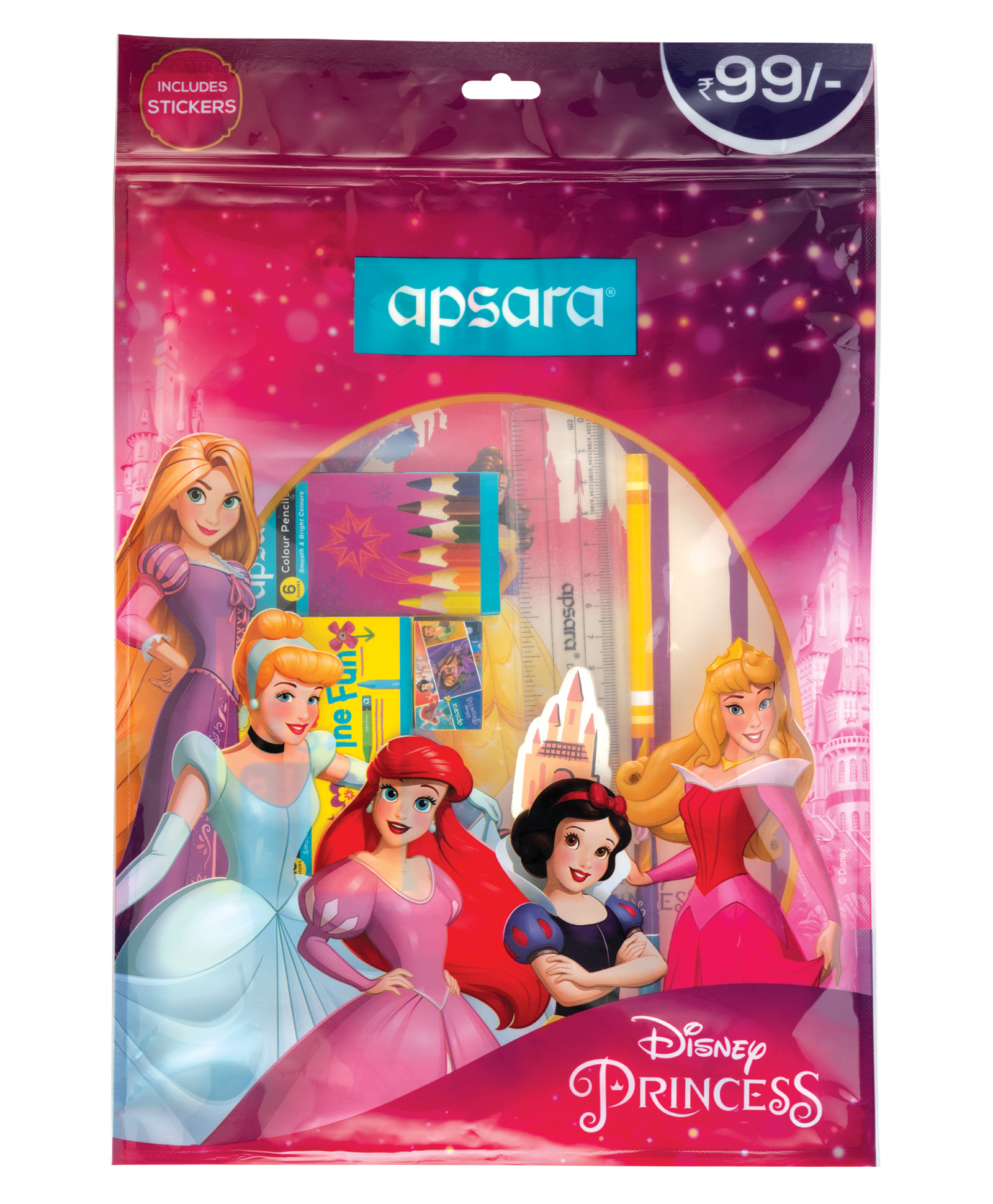 Apsara Disney Princess Coloring Kit - Pack of 8-image-42