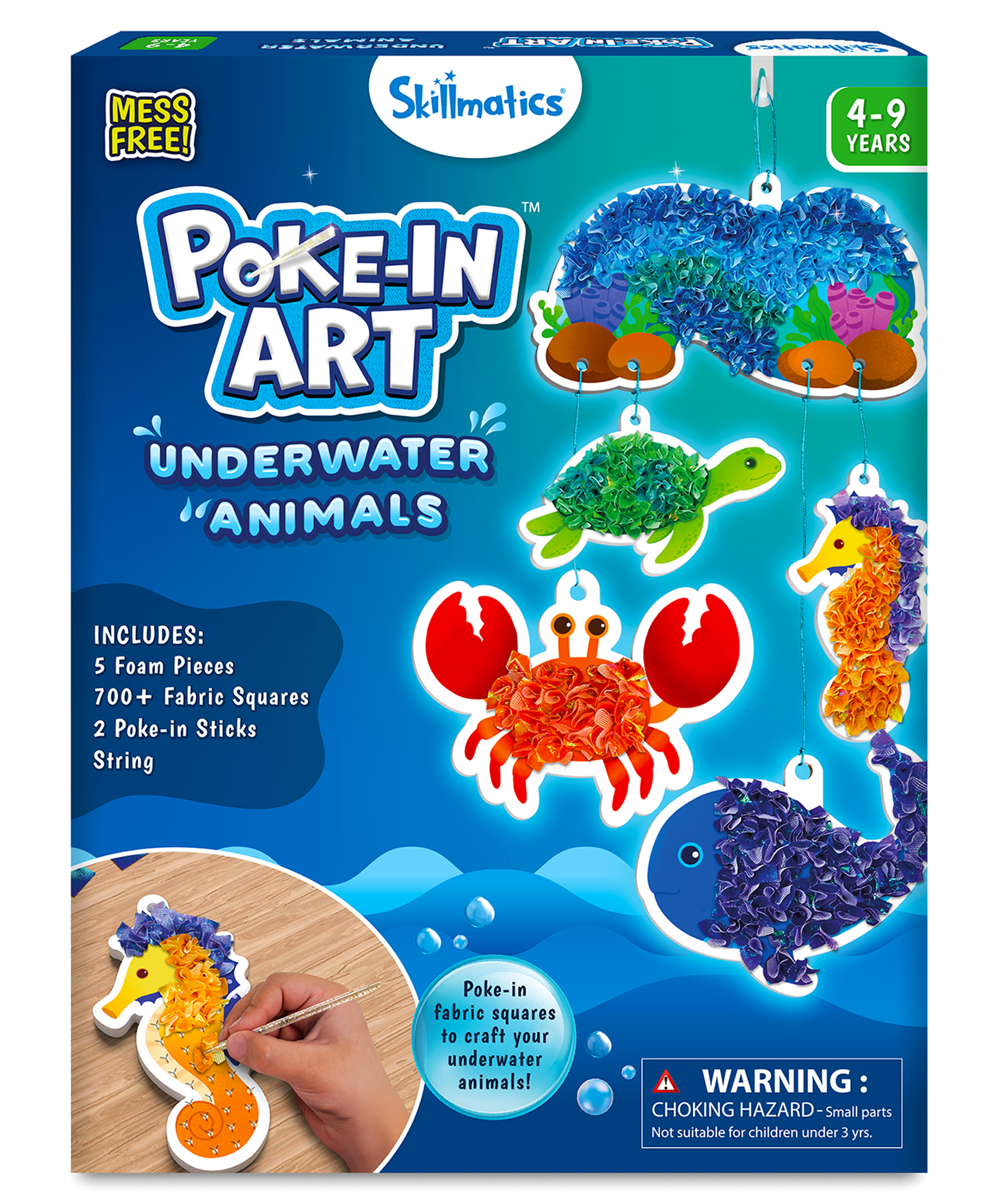 Skillmatics Poke-in Art - Underwater Animals, Mess-Free Arts & Crafts for Kids, DIY Creative Kit, Gifts for Girls & Boys Ages 4 to 9-picture-17