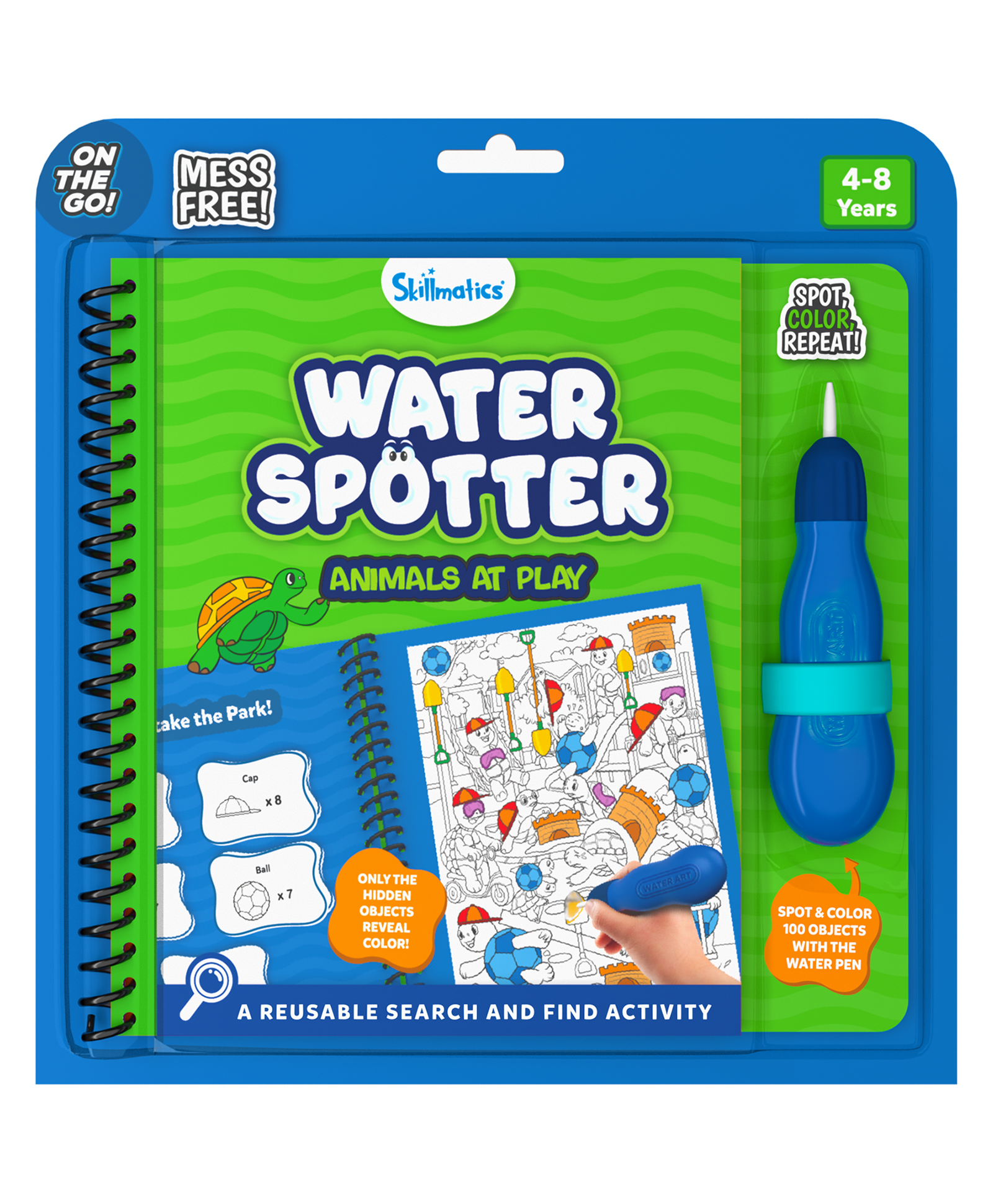Skillmatics Reusable Search & Find Book - Water Spotter, Mess-Free, Fun Learning Activity, Animals, Travel Toy, Gifts for Boys & Girls Ages 4 to 8-picture-33