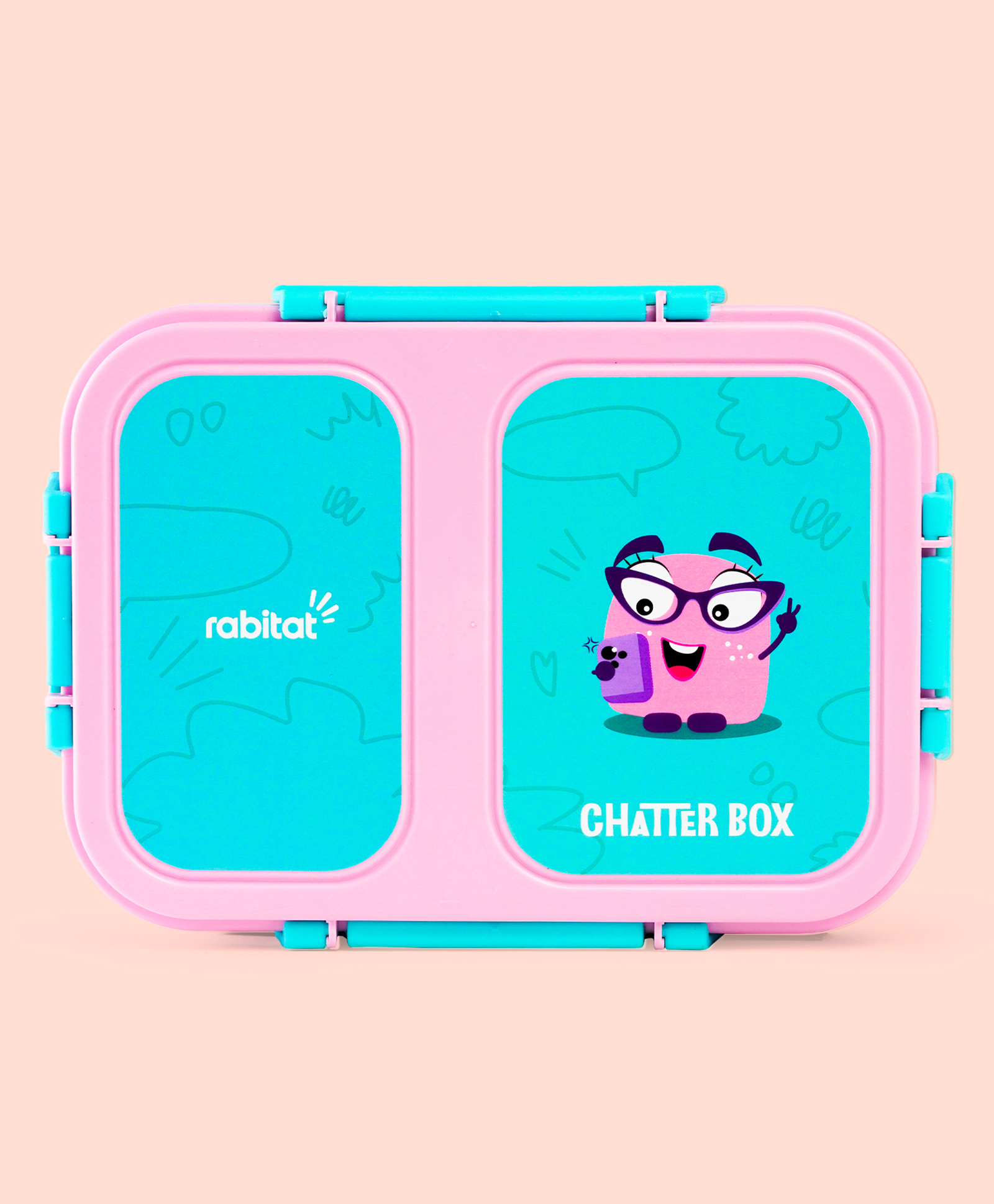 Rabitat Yumzee Smash Stainless Steel Lunchbox - Light Pink-picture-12