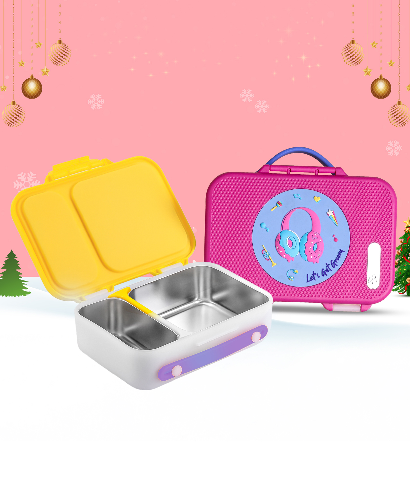 Rabitat Munchbee Pro Stainless Steel Divided Lunch Box - Miss Butters