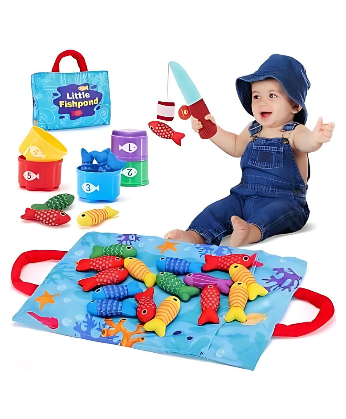 TurtleBee Catch & Count- Little Fisher- Montessori Toy