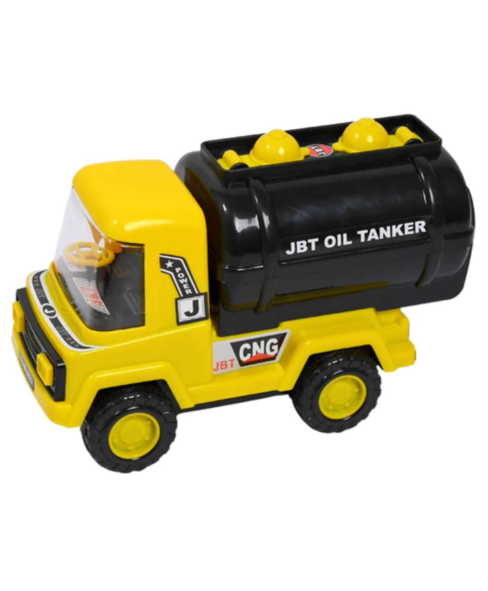 Kids Mandi Realistic Oil Tanker Toy | Push and Go Truck Toy | Fun and Durable Construction Vehicle for Kids - Yellow-image-24