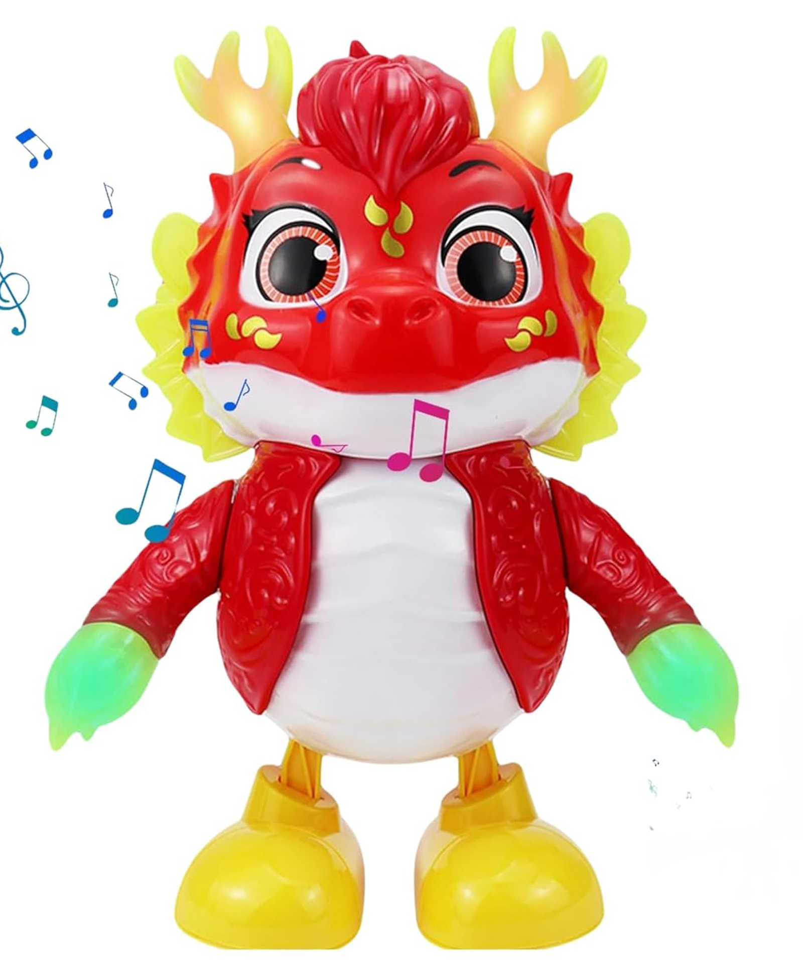 Kids Mandi Electric Dragon Toy Dancing Light-Up Interactive Remote Control Fun for Kids for Boys & Girls, Ages 3+ -Red-image-27
