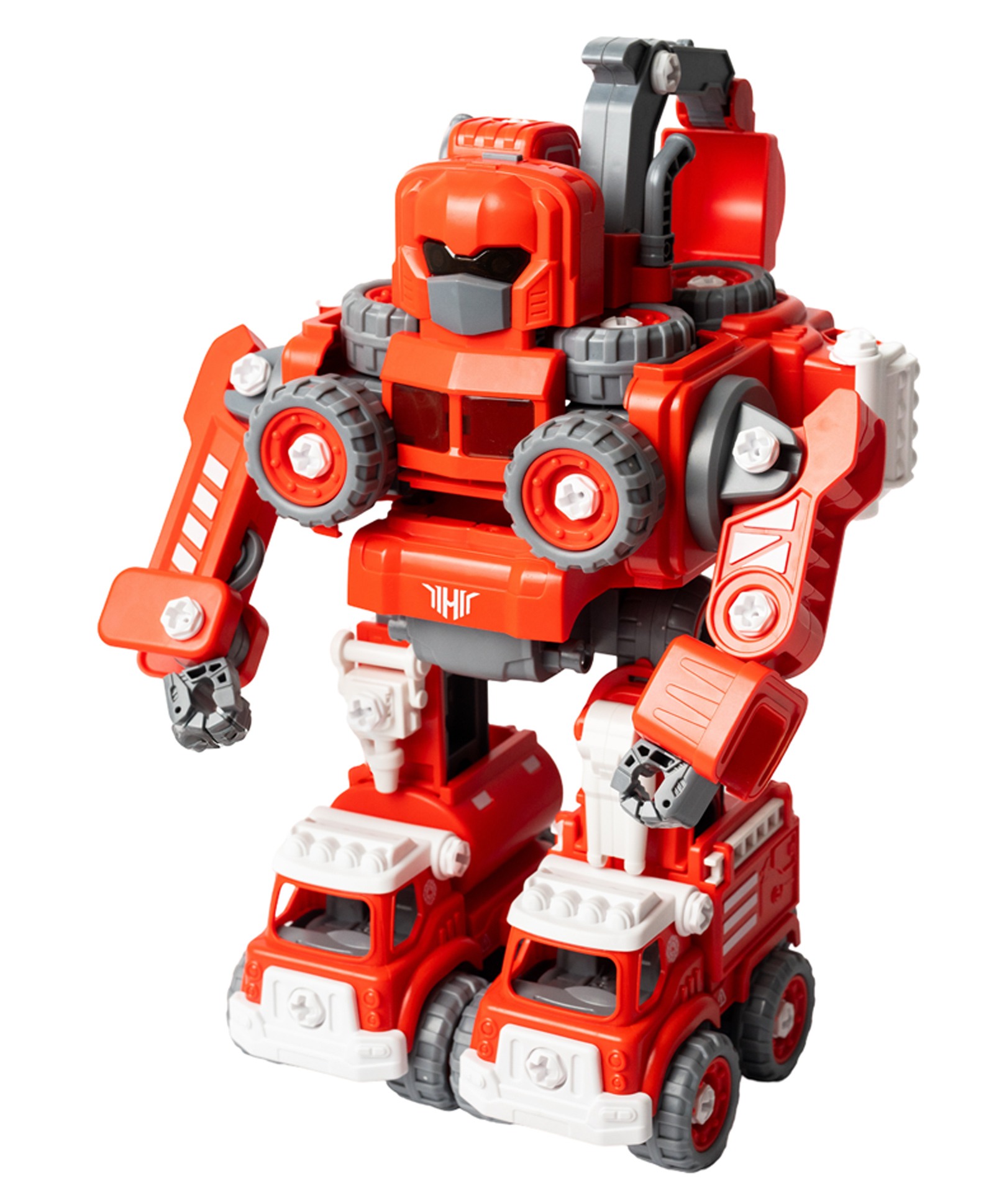 Tak Tak Toys Hyper Morphers The Ultimate Build & Play Police Set 133 Pieces - Red-picture-28