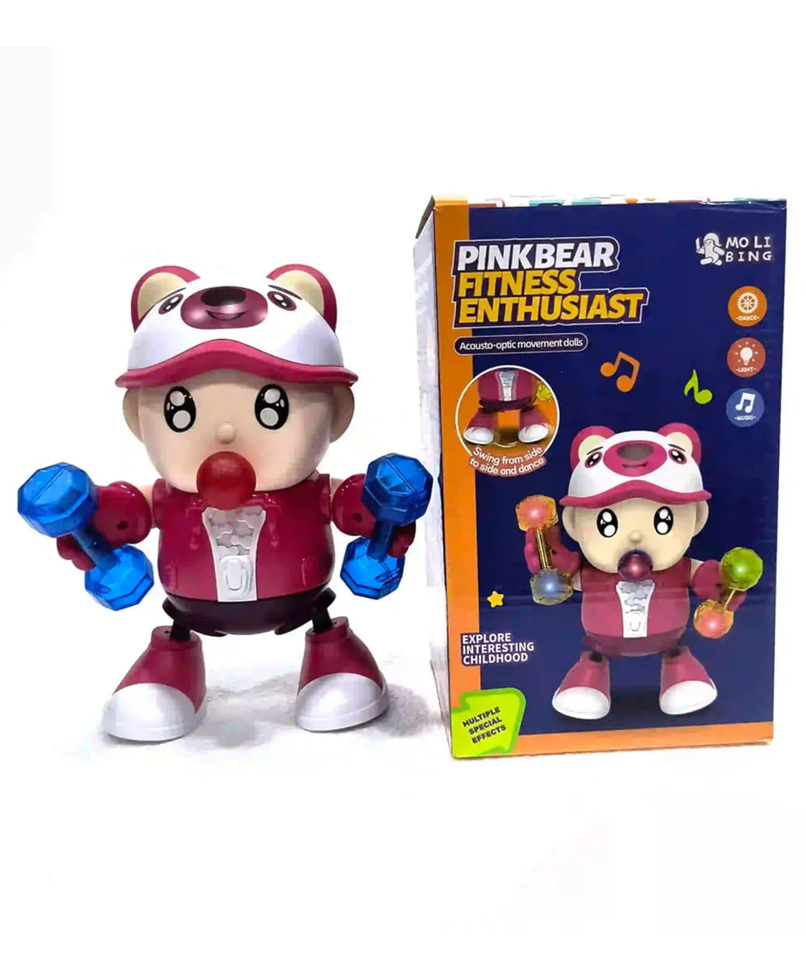 Kids Mandi Dancing Fitness Boy Toy | Battery Operated Toy with Lights, Music & Dancing Action Fun Musical Toy for Kids - Multi Colour-picture-11