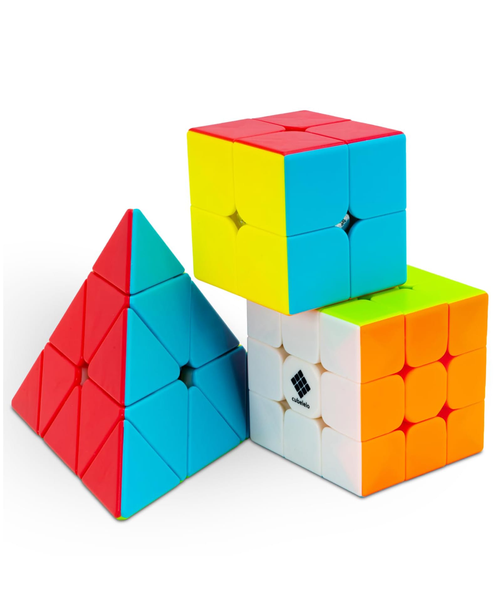 Cubelelo Drift 2x2, 3x3 & Pyraminx Cube Combo (Stickerless)-image-3