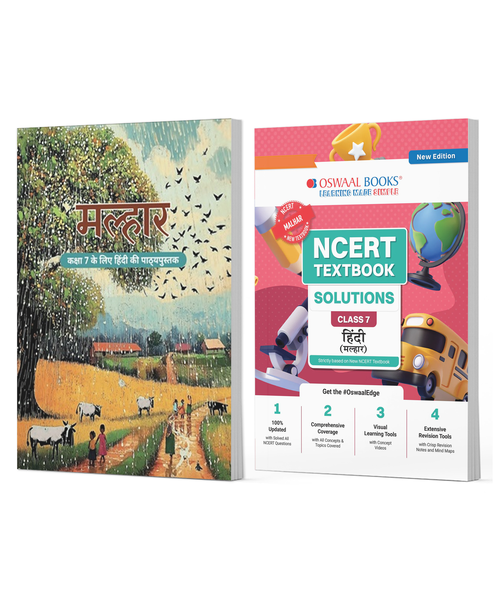 OSWAAL BOOKS NCERT Hindi (Malhar) Textbook Solutions for Class 7 | Set of 2 Books | Covered Concept, Mind Maps, Mock Papers (Latest NCERT Pattern)-picture-11
