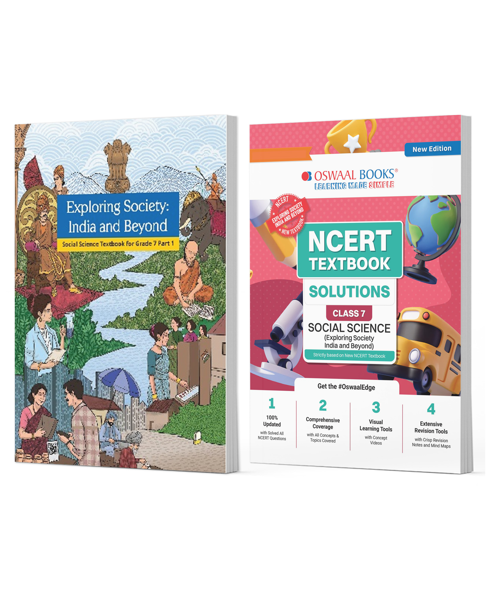 OSWAAL BOOKS NCERT Social Science (Exploring Society India And Beyond) Textbook Solutions for Class 7| Set of 2 Books | Covered Concept, Mind Maps, Mock Papers (Latest NCERT Pattern)-image-4