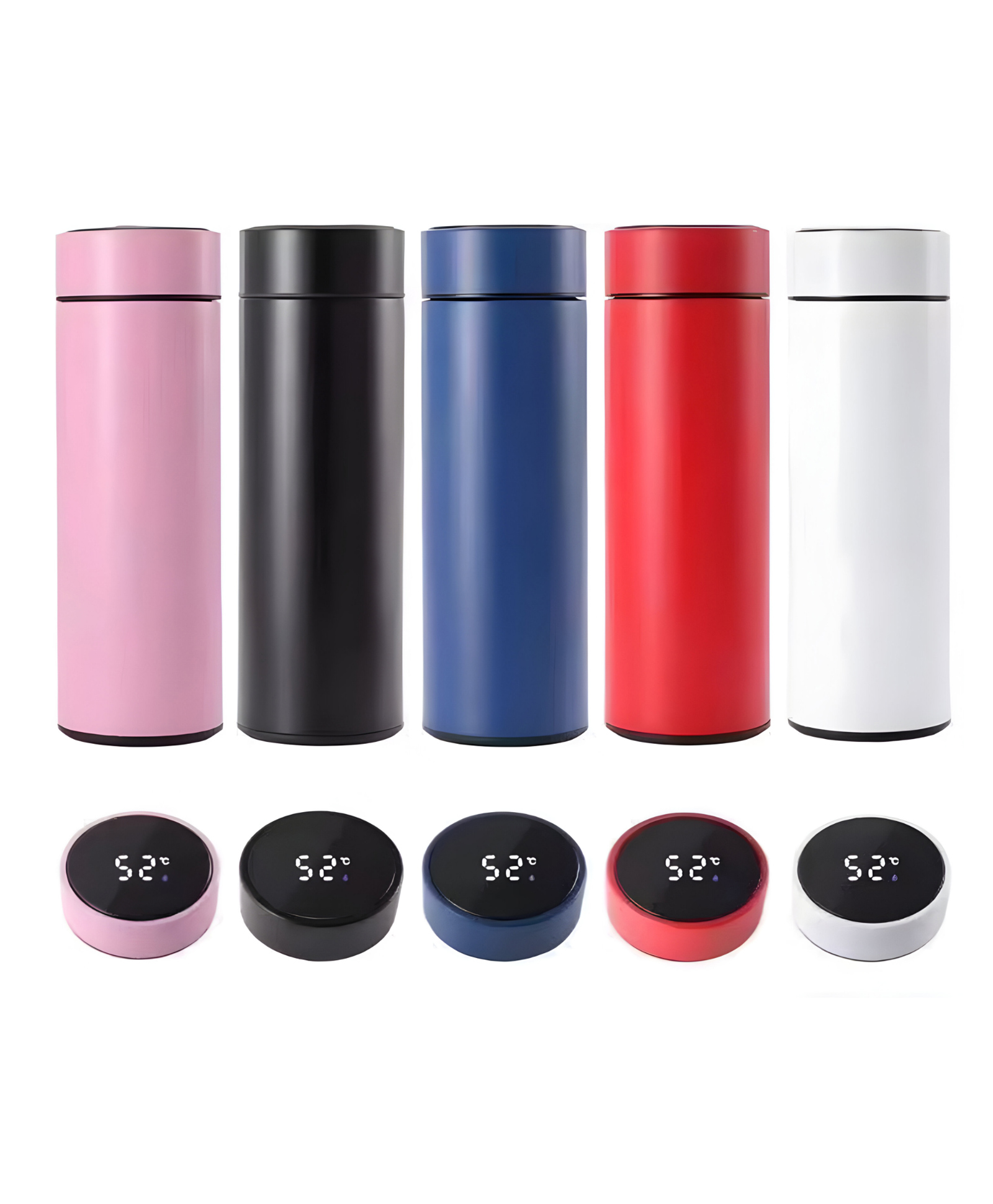 COZY VIBES 500ml Termos New Gym Smart Water Bottle Led Temperature Display Thermal Vacuum Flasks Thermos Bottle - PACK OF 1 - COLOR MAY VARY-image-3