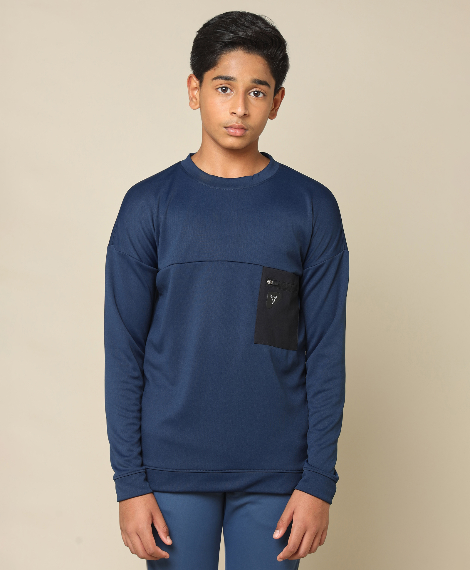 Technosport Knit Solid Quick Dry & Breathable Sports Tee - Blue-image-8