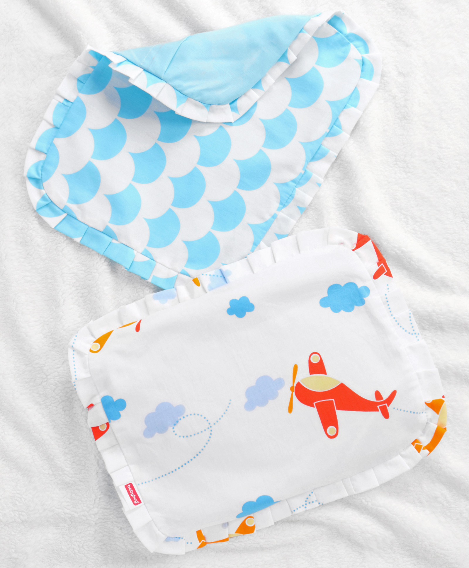 Babyhug Head Shaping Rai Pillow with Extra Cover Aeroplane Theme White| 1 Kg Mustard Seeds| Cotton Cover| Natural Warming Property|Prevents Cold & Flat Head Syndrome| NewBorn Neck & Shoulder Support-image-36