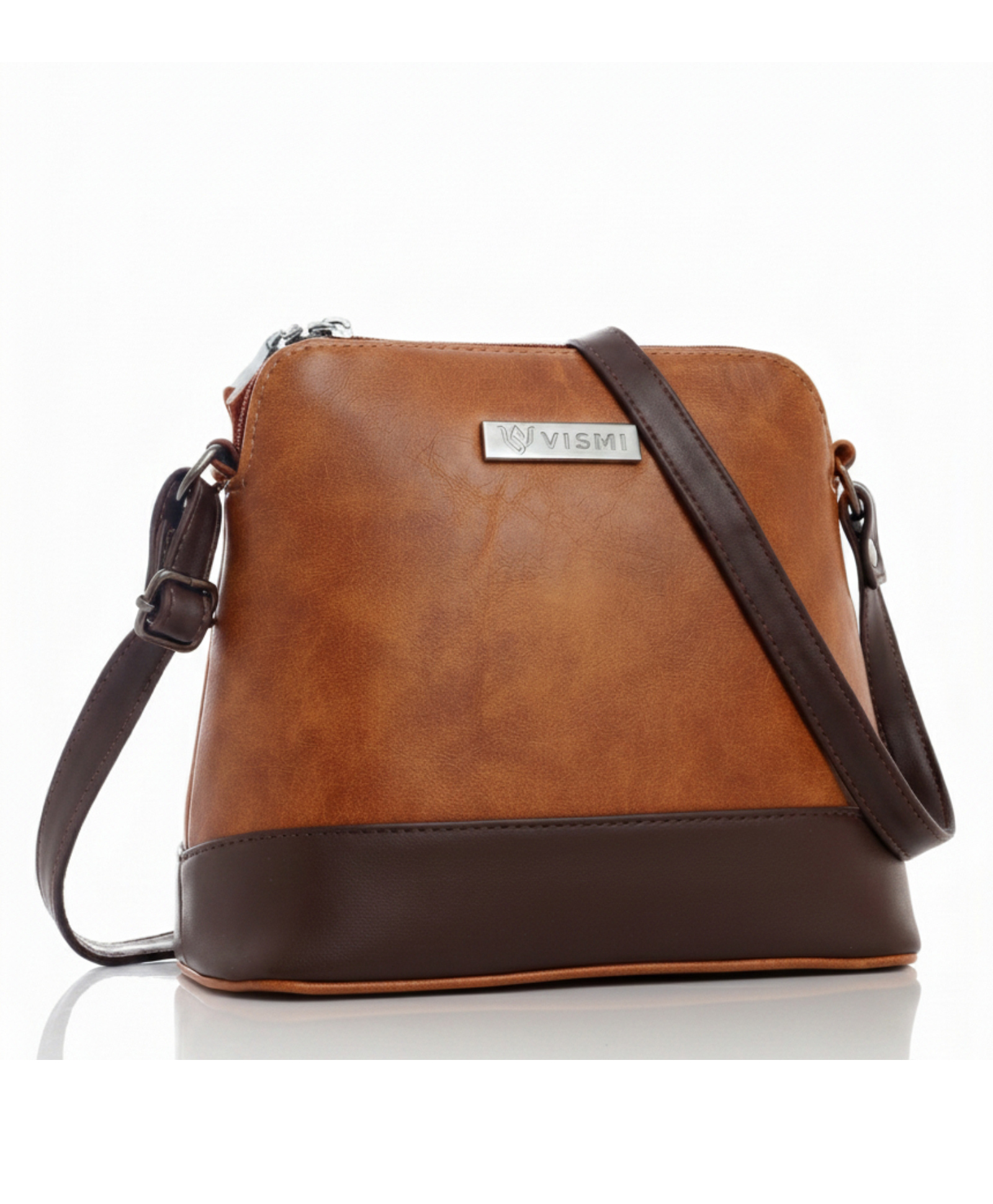 VISMIINTREND Shoulder Bag for Women, Girls Stylish Sling Crossbody Bag for Travel, Office & Reguler Use Pu Leather Handbag with Adjustable Strap - Tan-picture-33
