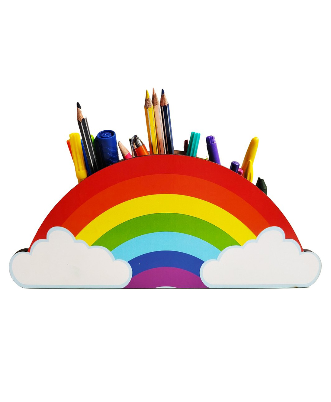 WISSEN Wooden Kids Rainbow Shape Pen Stand-picture-16