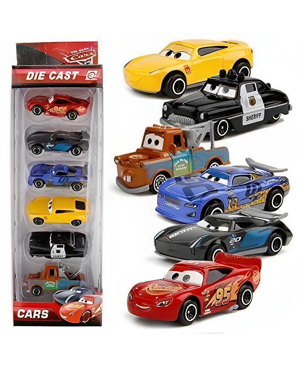 ADKD Mini Metal Free Wheel Die Cast Car For Kids Pack Of 6 - Multicolor-picture-22