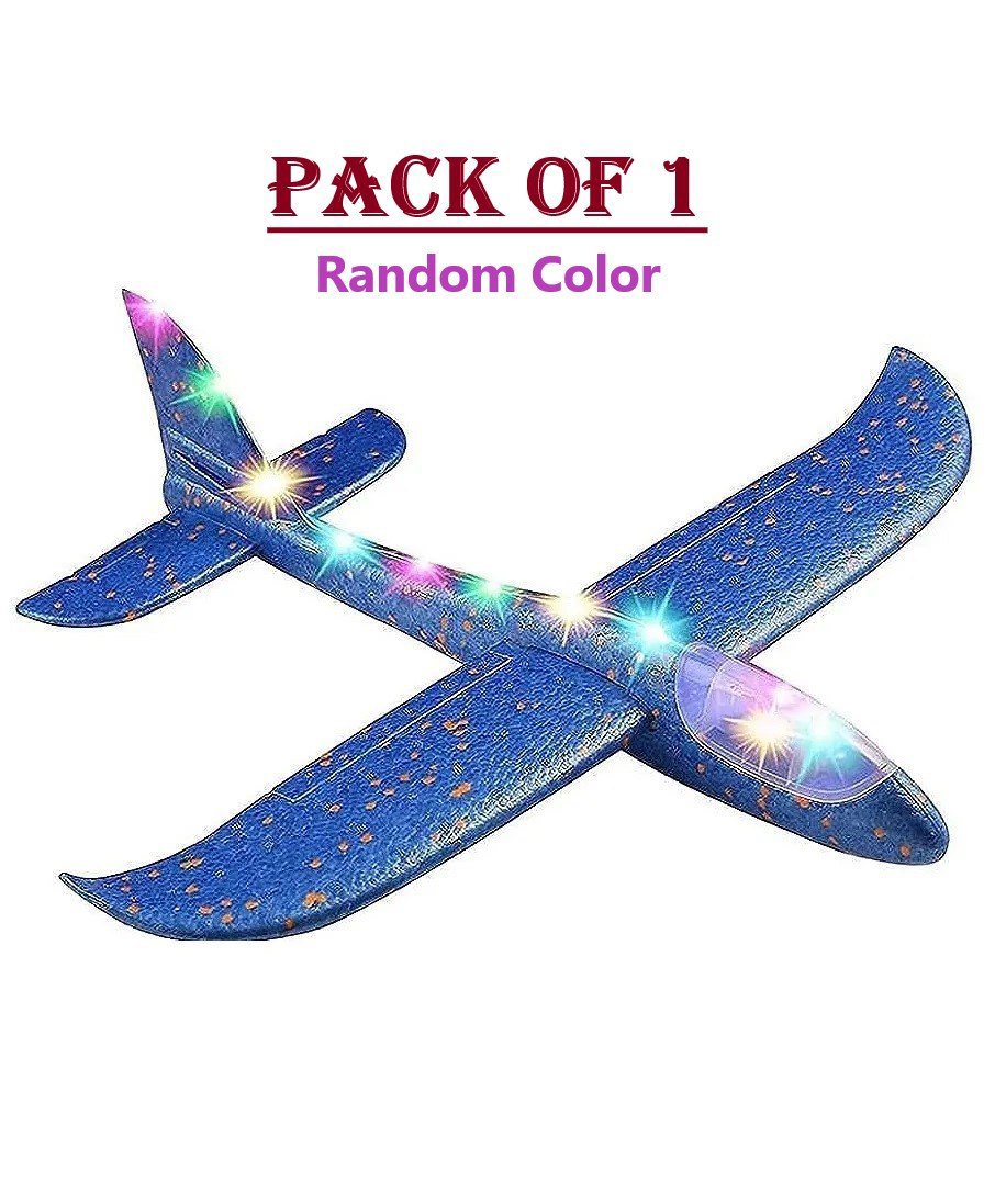 ADKD Hand Throw Flying Glider Foam Aeroplane Toy for Kids Pack of 1 - (Color May Vary)-picture-16