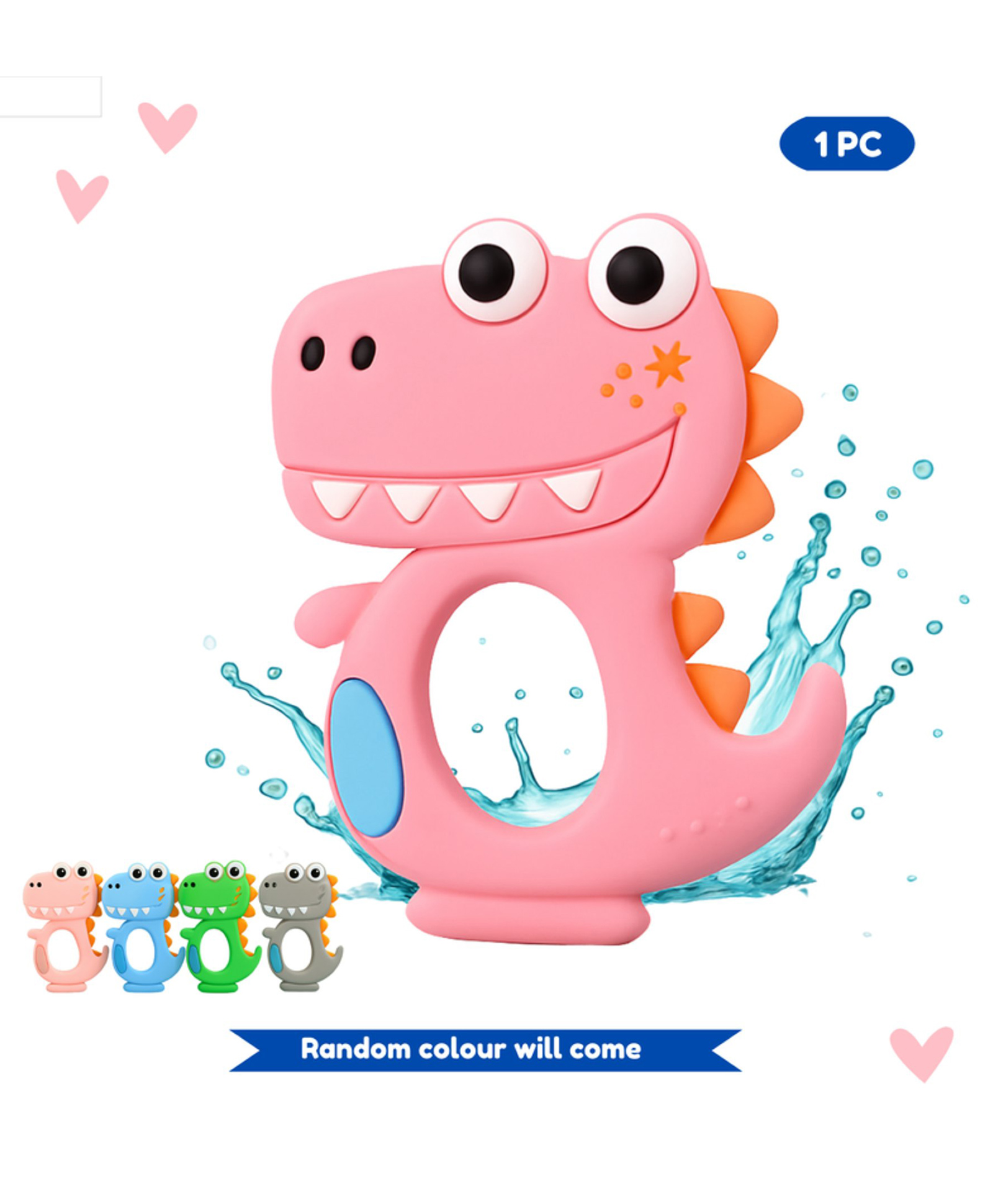 Puchku Baby Dinosaur Shaped Silicon BPA Free Teether (Pack of 1 , Random Color)-image-14