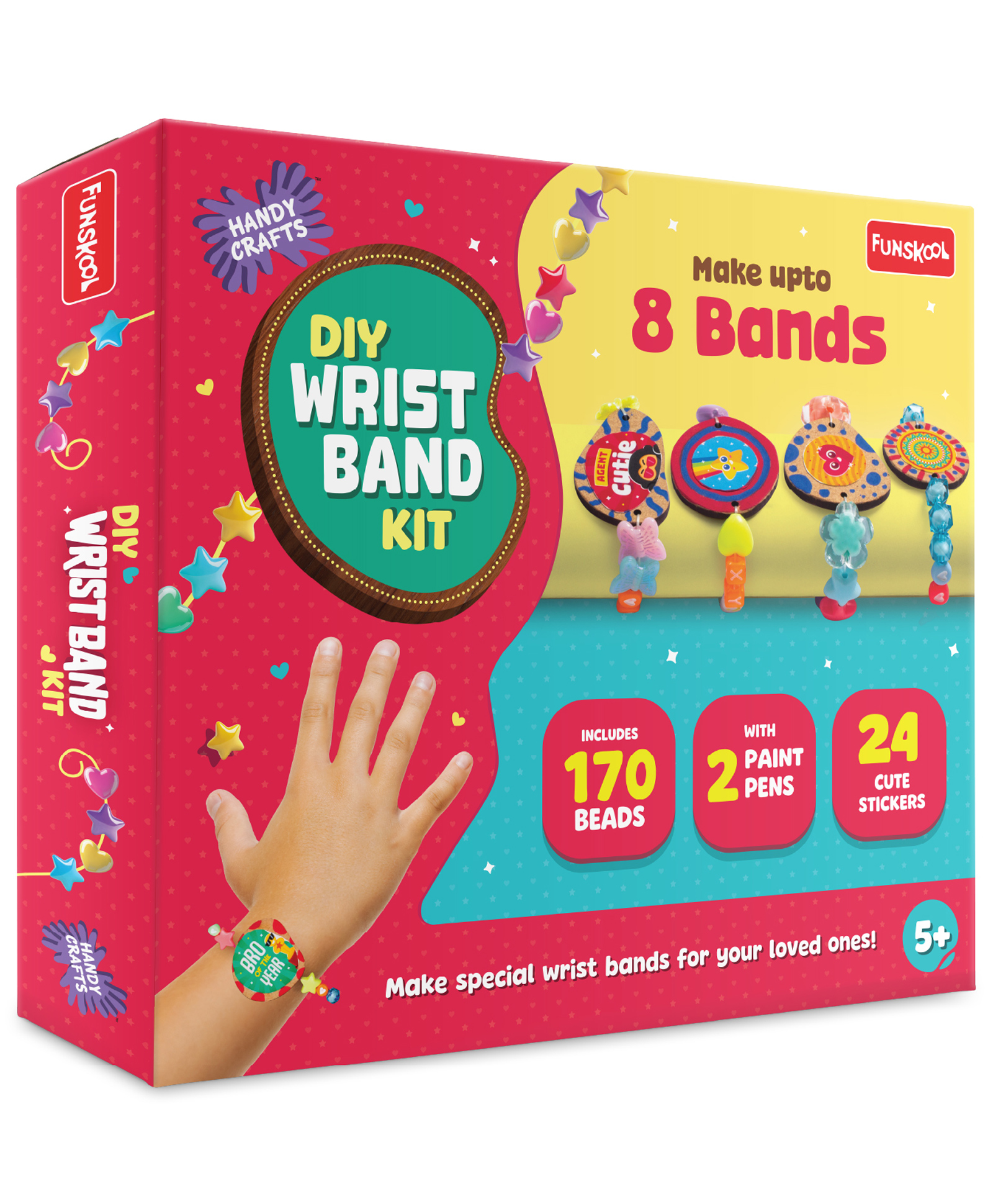 Funskool Handycrafts DIY Wristband Kit - Multicolour-picture-16