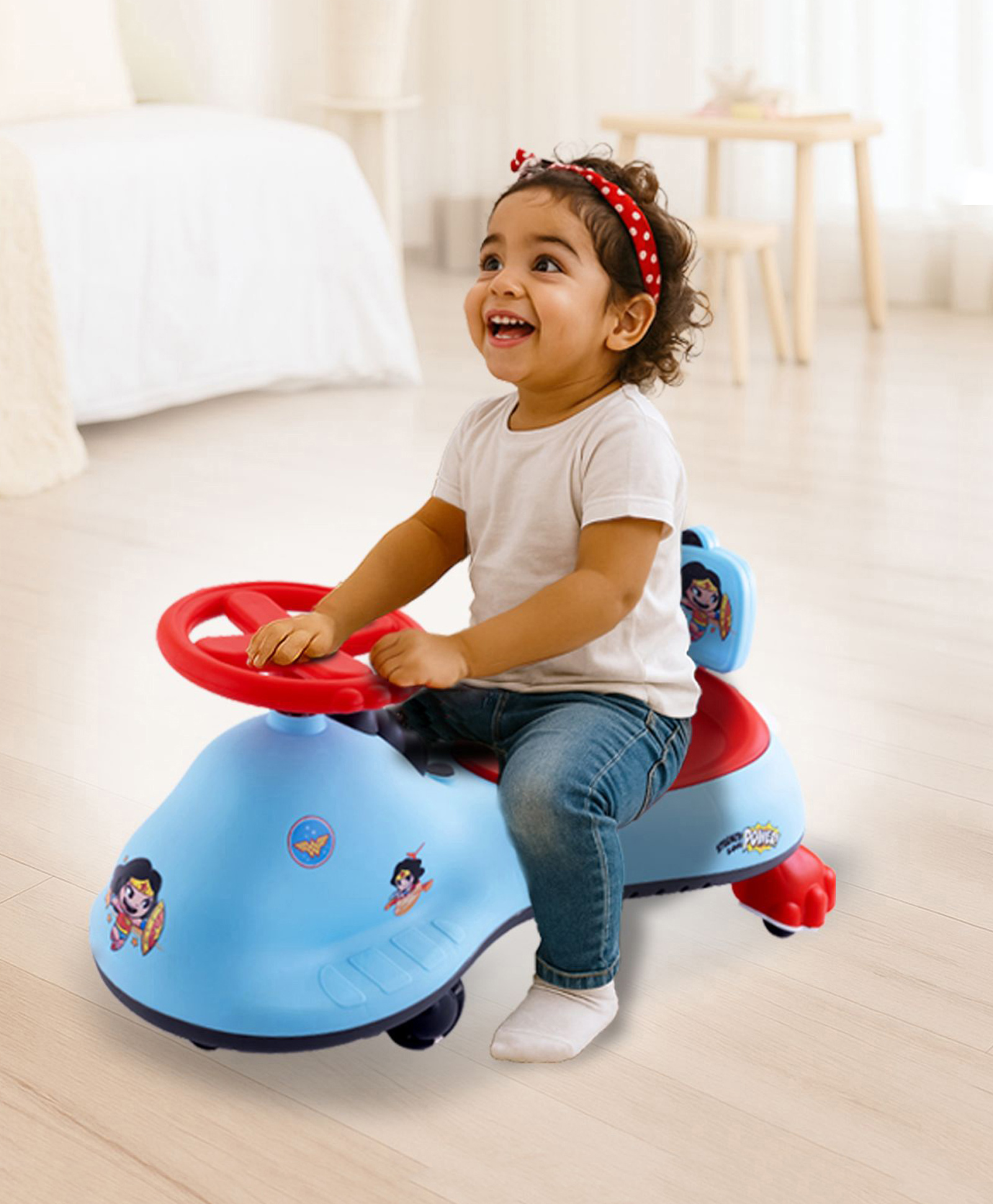 Looney Tunes Kids Swing Car with ABEC 7 Bearing Light Blue Lights&Music| Smooth PU LED Wheels| Easy to Handle| Built for Rough Play| Encourages Physical Activity| For Kids of 3 to 8 years| Sport Gift-image-32