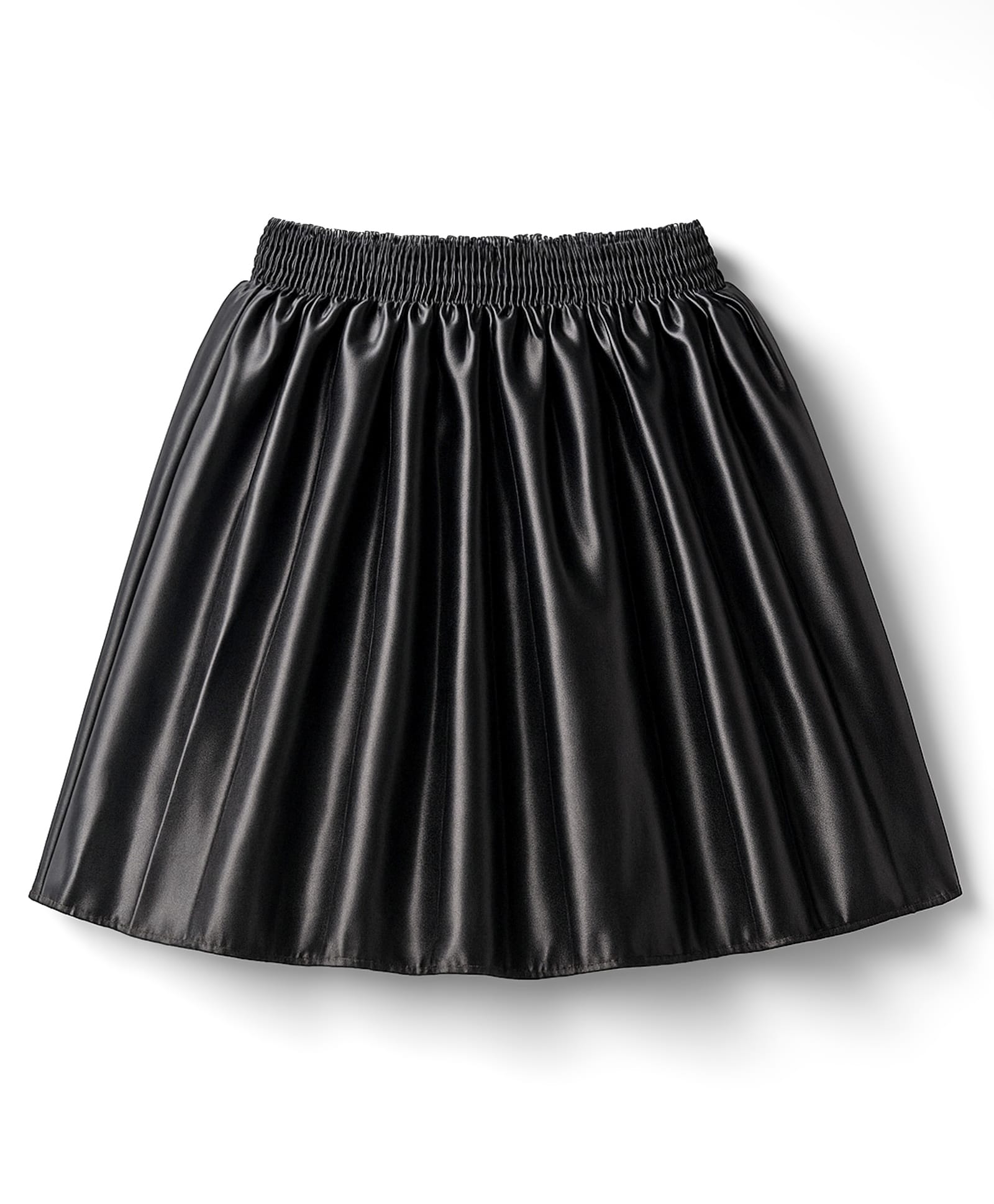 kookie kids india Kookie Kids Woven Above Knee Length Solid Party Skirt With Waist Elastic & Inner Lining - Black-picture-23