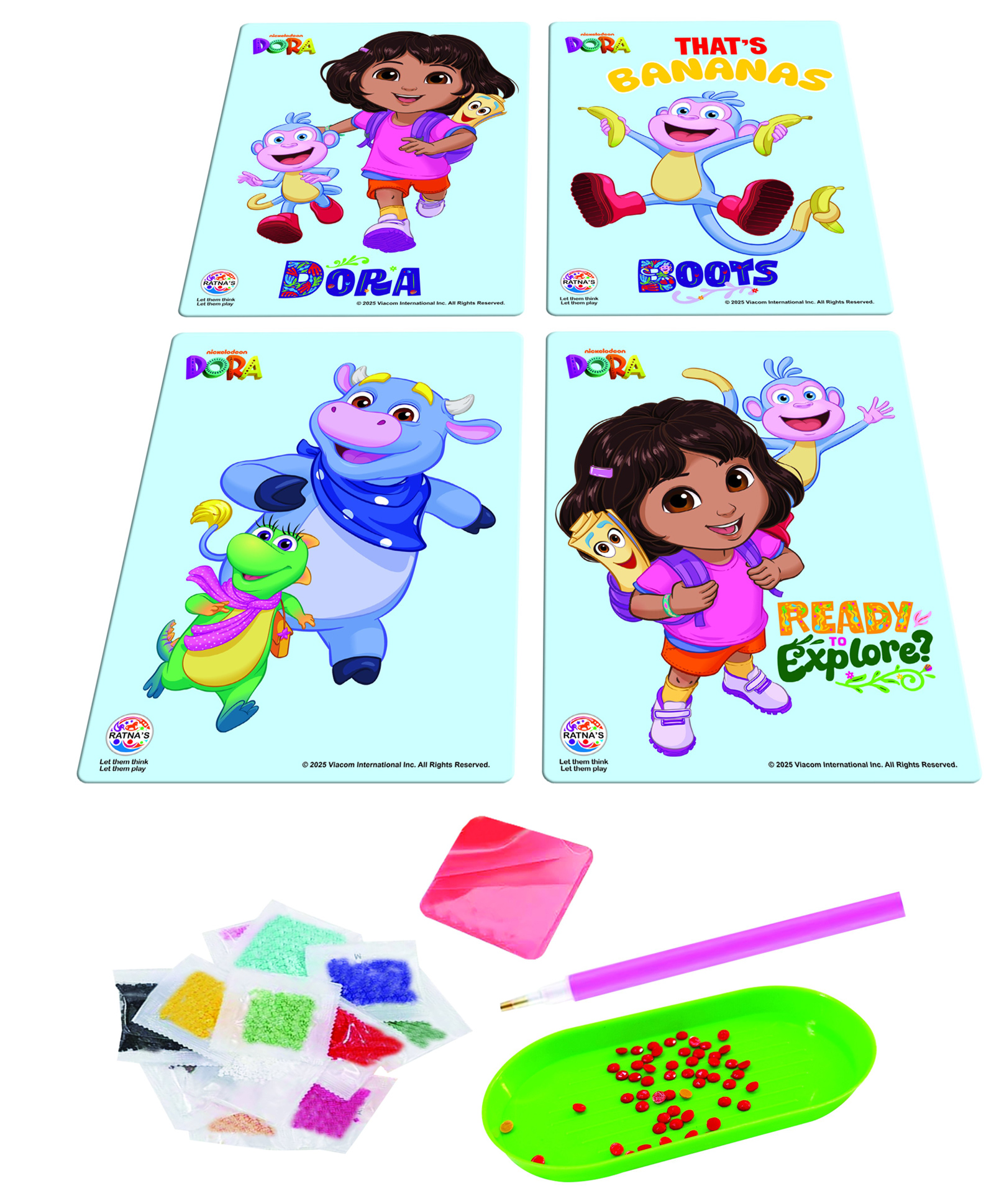 Dora the Explorer Dora Diamond Art DIY Kit - Multicolor-image-32