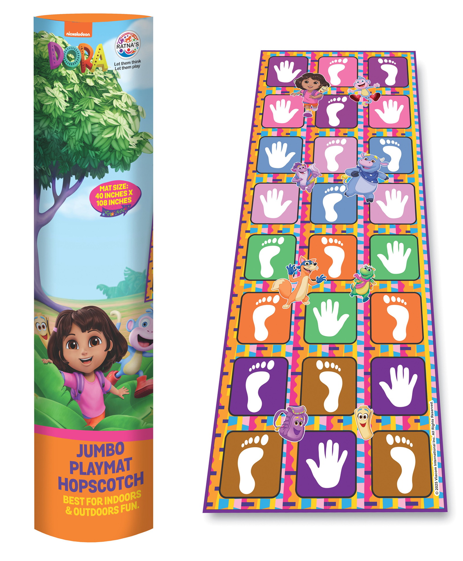 Dora the Explorer Hopscotch Jumbo Playmat - Multicolor-image-33