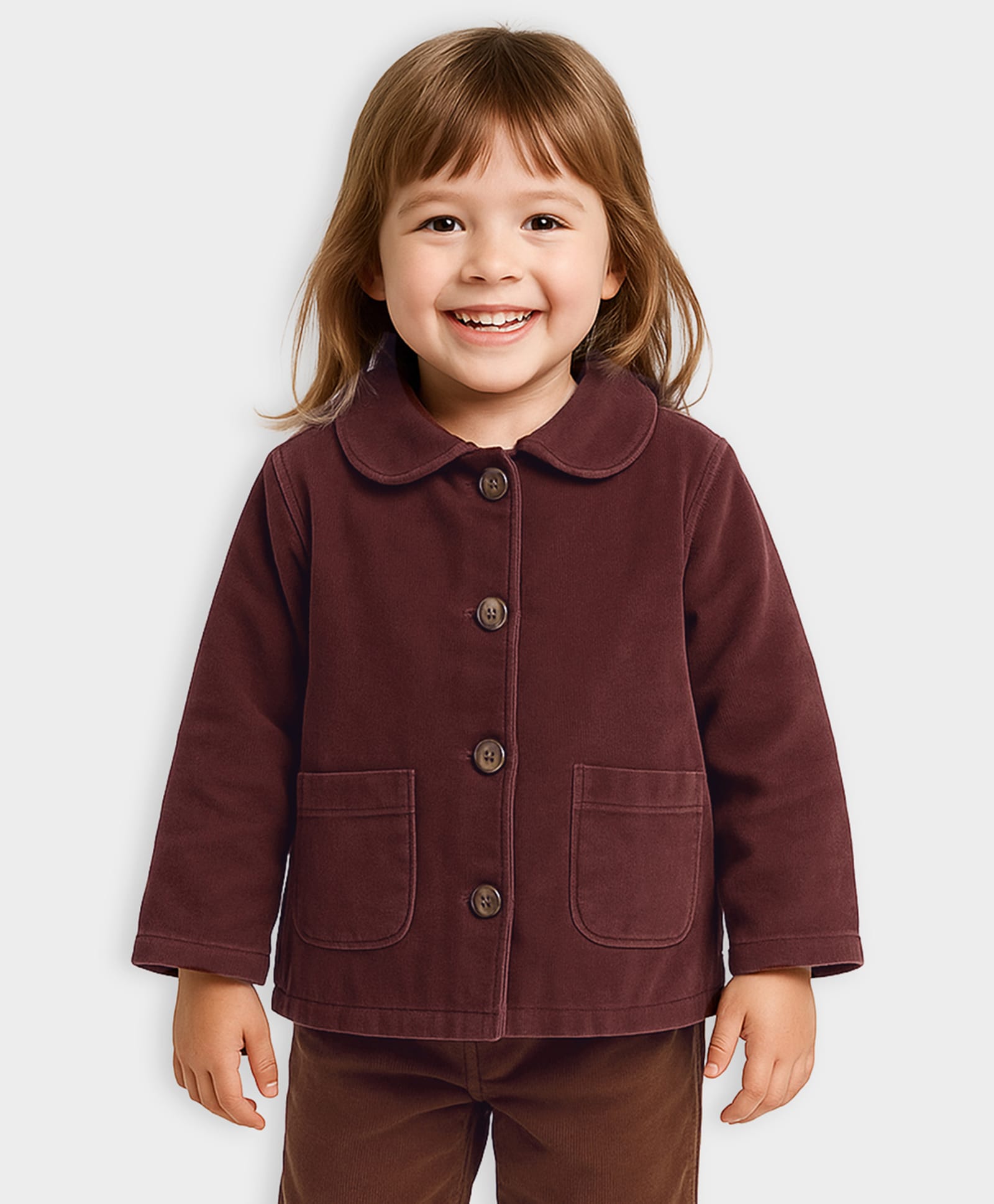Mi Arcus Cotton Elastane Knit Full Sleeves Solid Jacket - Brown-picture-32