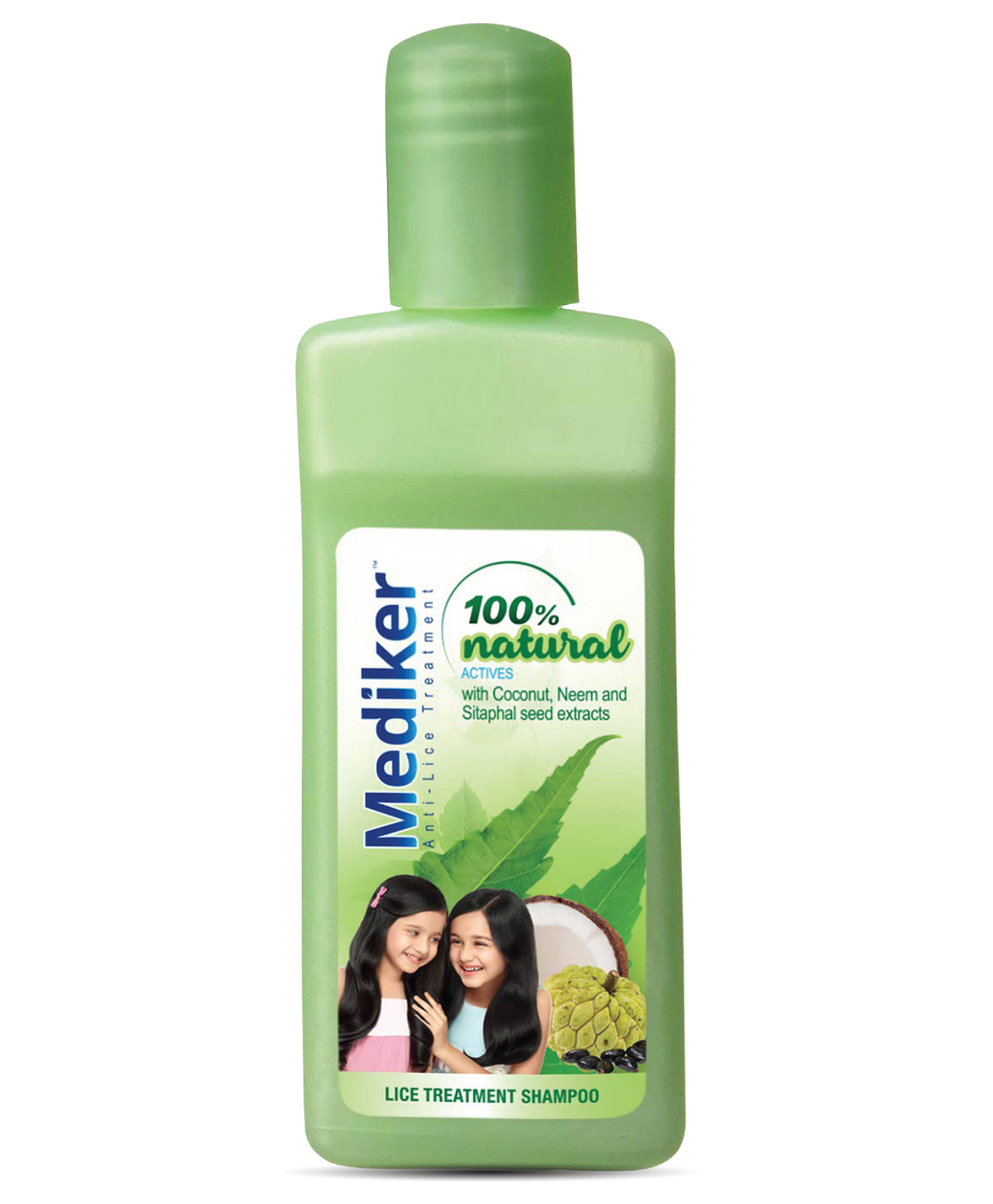 Mediker Anti-lice Treatment Shampoo Effective Painless Way of Lice Removal Paraben Free 100% Natural Active With Coconut Neem Green - 50 ml-image-47
