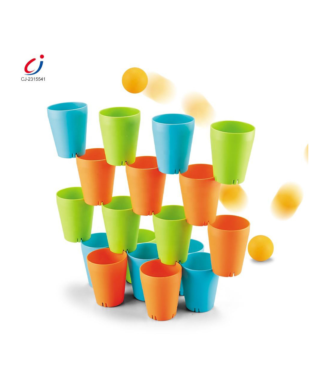 URBANE CHIC Stacking Cups Toy Set, 18 Cups and 6 Balls, Educational Learning Game for Kids- Multicolor-image-44